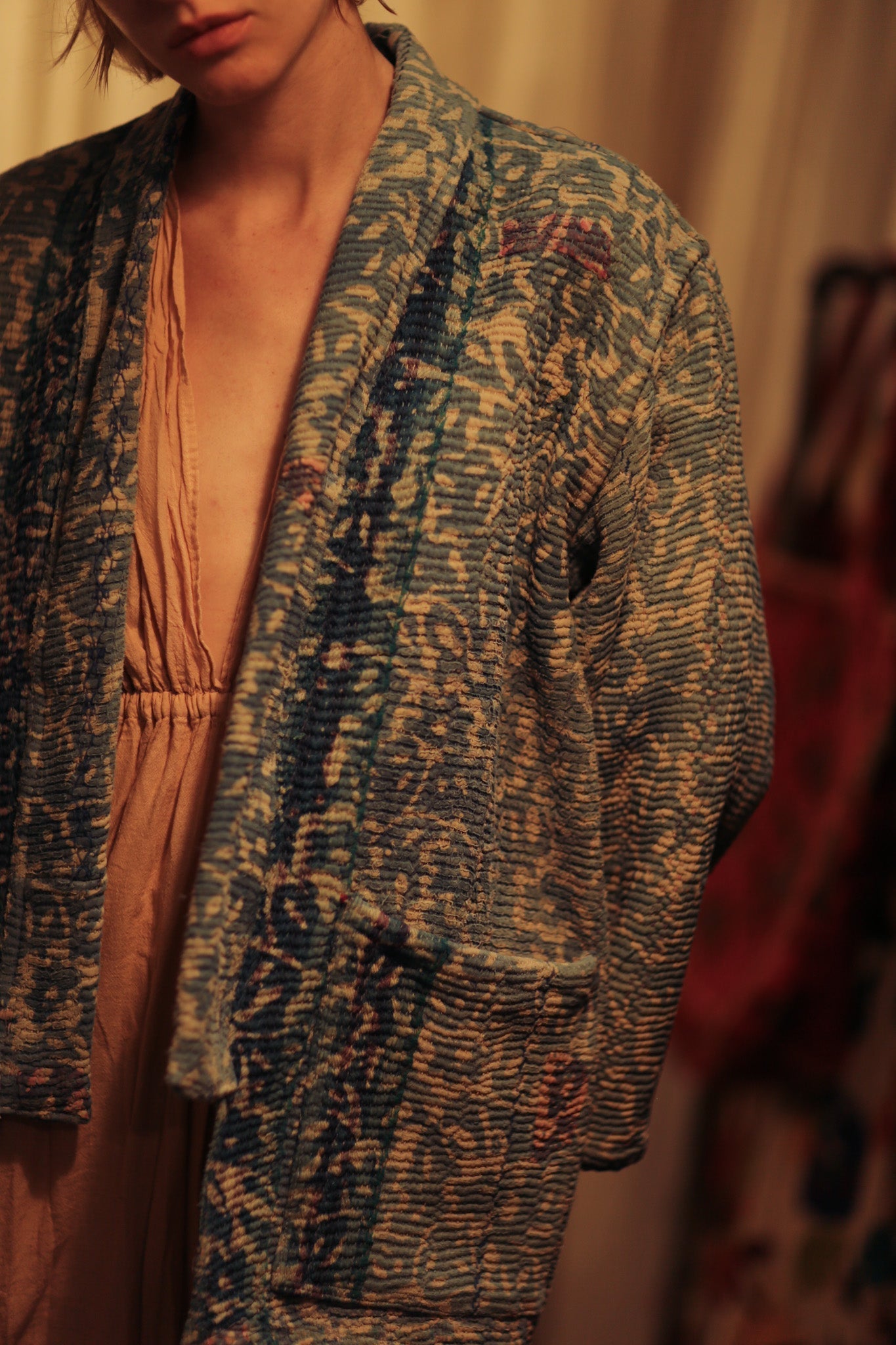 KANTHA EMBROIDERED KIMONO JACKET - MOMO STUDIO BERLIN - Berlin Concept Store - sustainable & ethical fashion