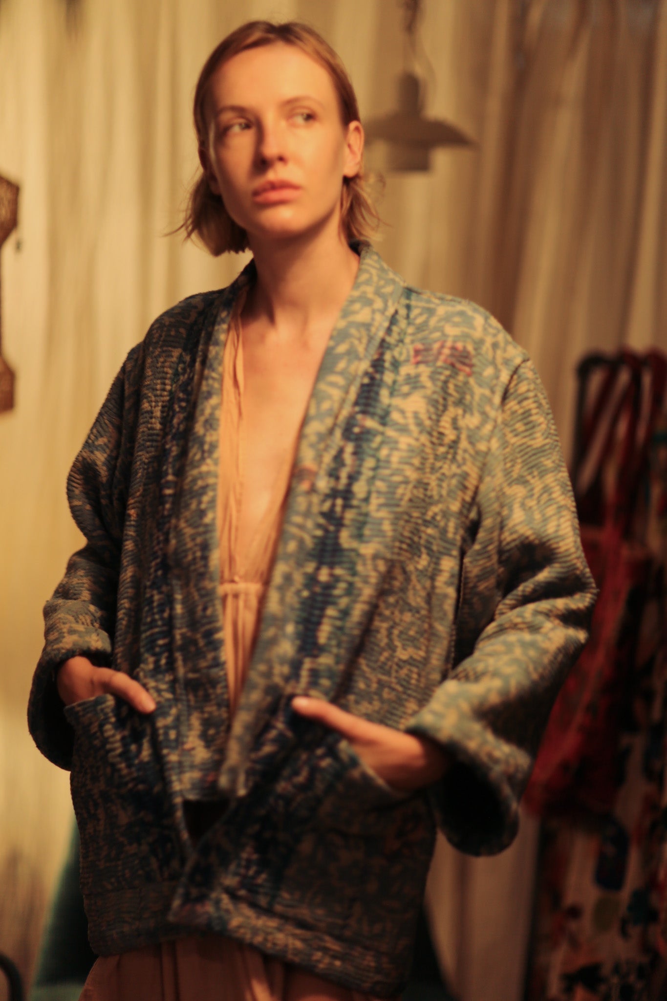 KANTHA EMBROIDERED KIMONO JACKET - MOMO STUDIO BERLIN - Berlin Concept Store - sustainable & ethical fashion