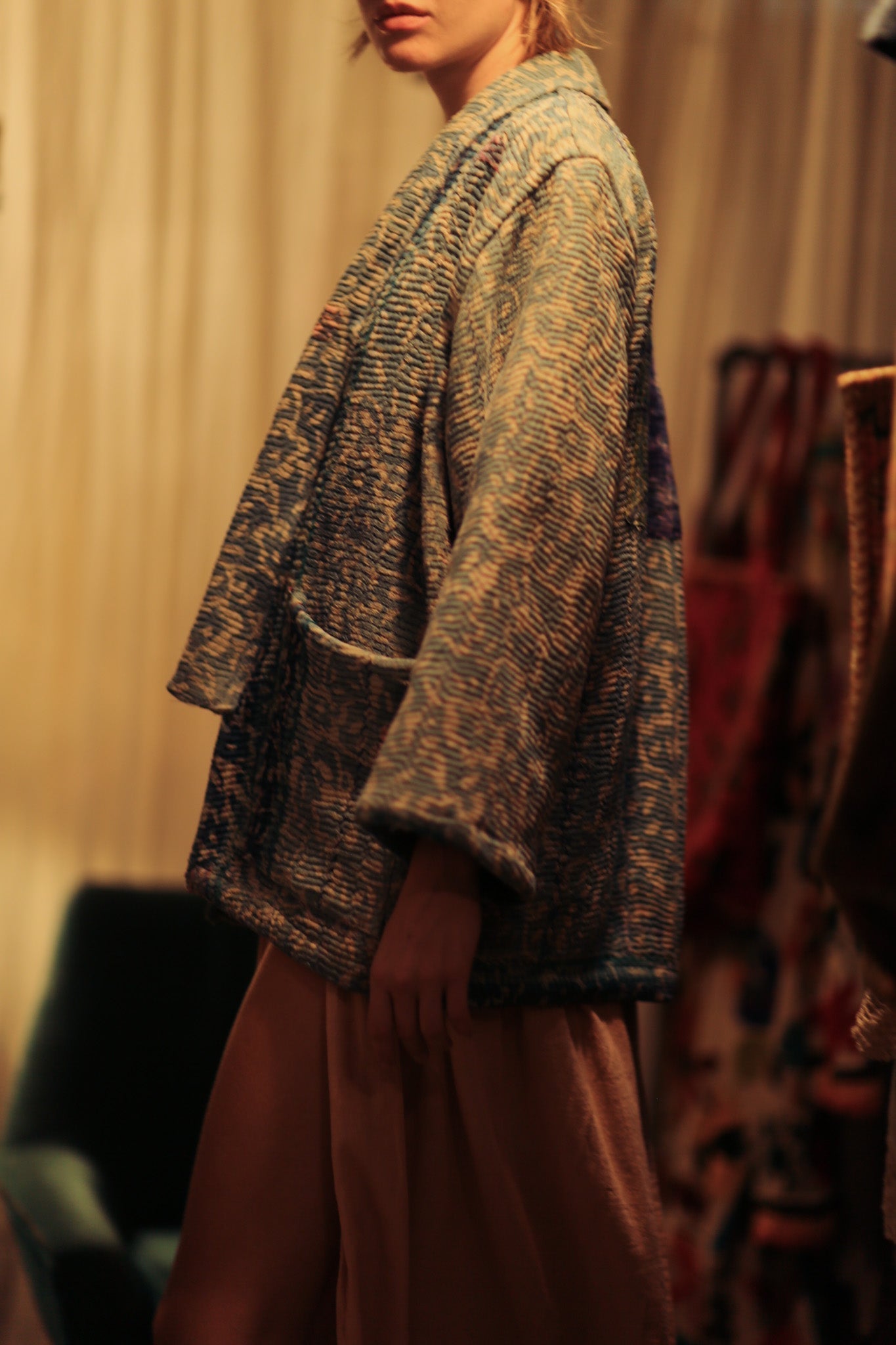 KANTHA EMBROIDERED KIMONO JACKET - MOMO STUDIO BERLIN - Berlin Concept Store - sustainable & ethical fashion