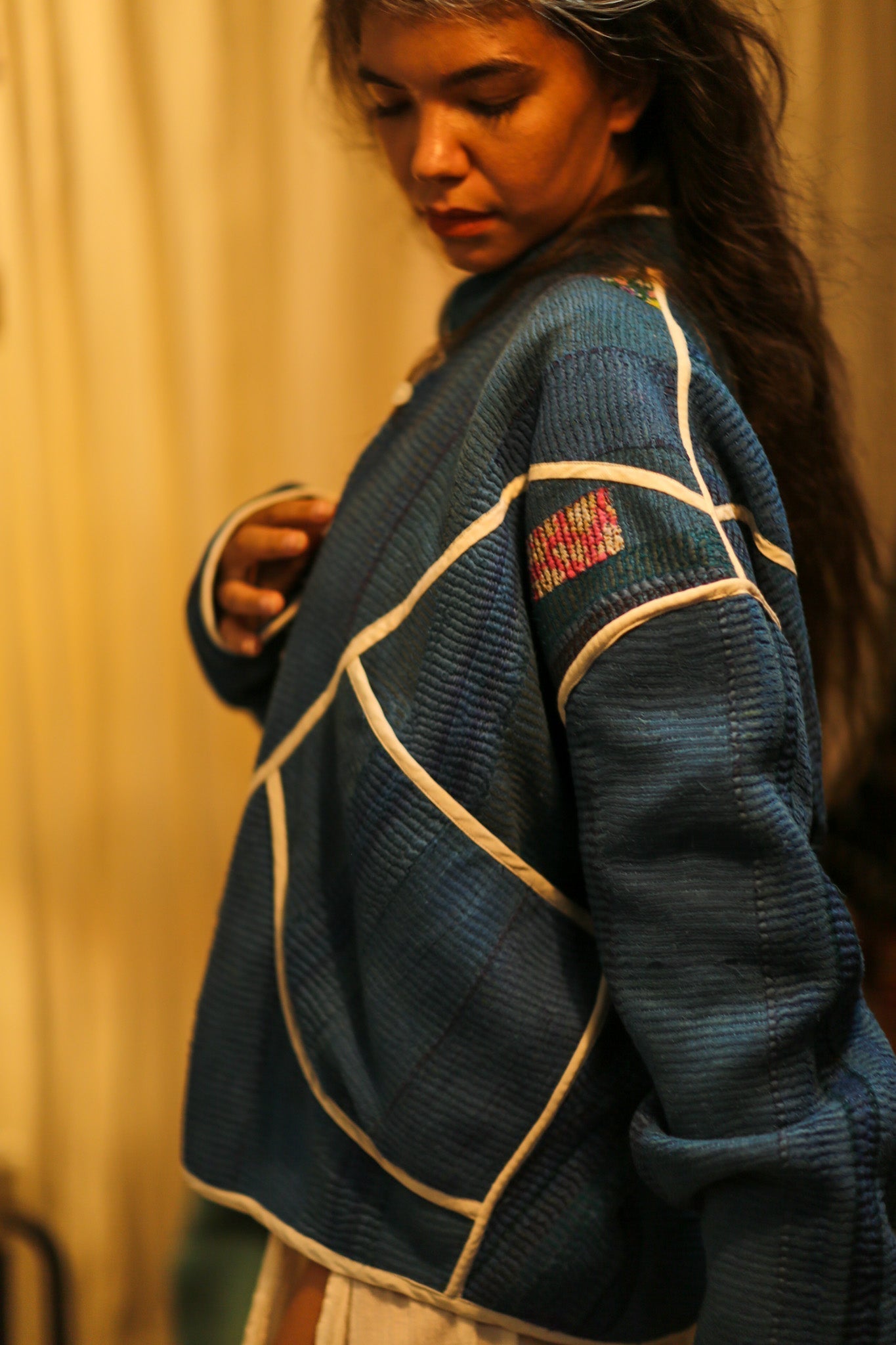 KANTHA JACKET BLUE OCEAN - MOMO STUDIO BERLIN - Berlin Concept Store - sustainable & ethical fashion