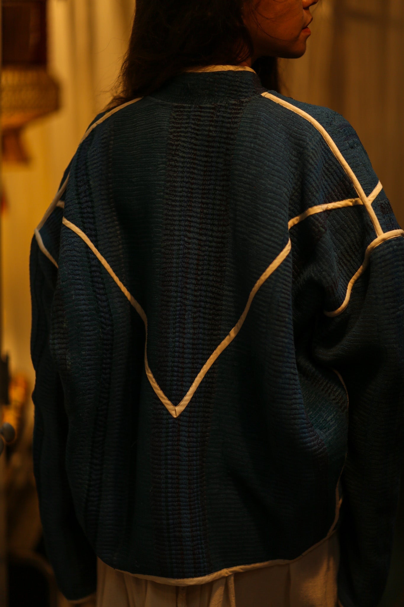 KANTHA JACKET BLUE OCEAN - MOMO STUDIO BERLIN - Berlin Concept Store - sustainable & ethical fashion