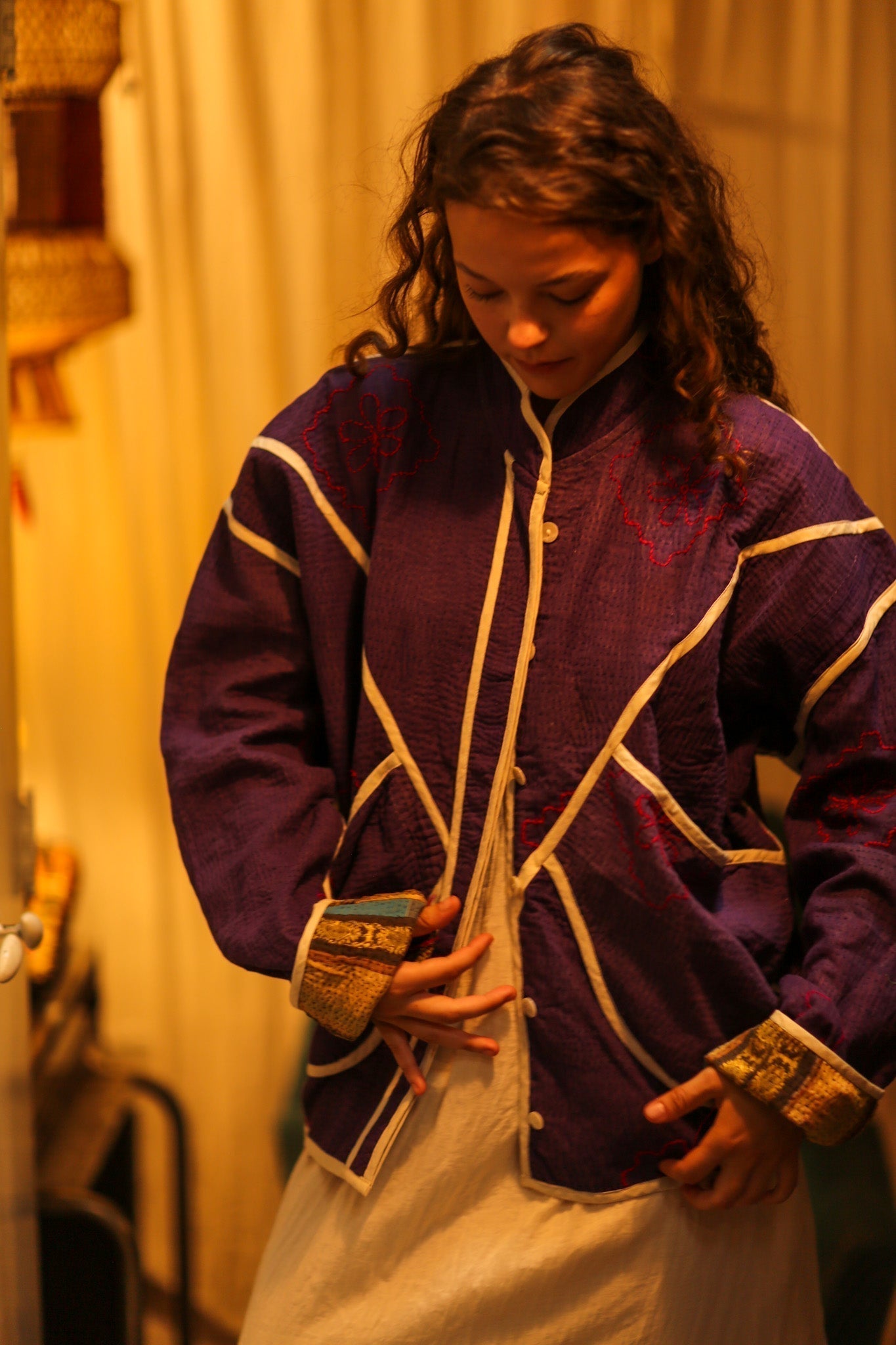 KANTHA JACKET PURPLE VENDOR - MOMO STUDIO BERLIN - Berlin Concept Store - sustainable & ethical fashion