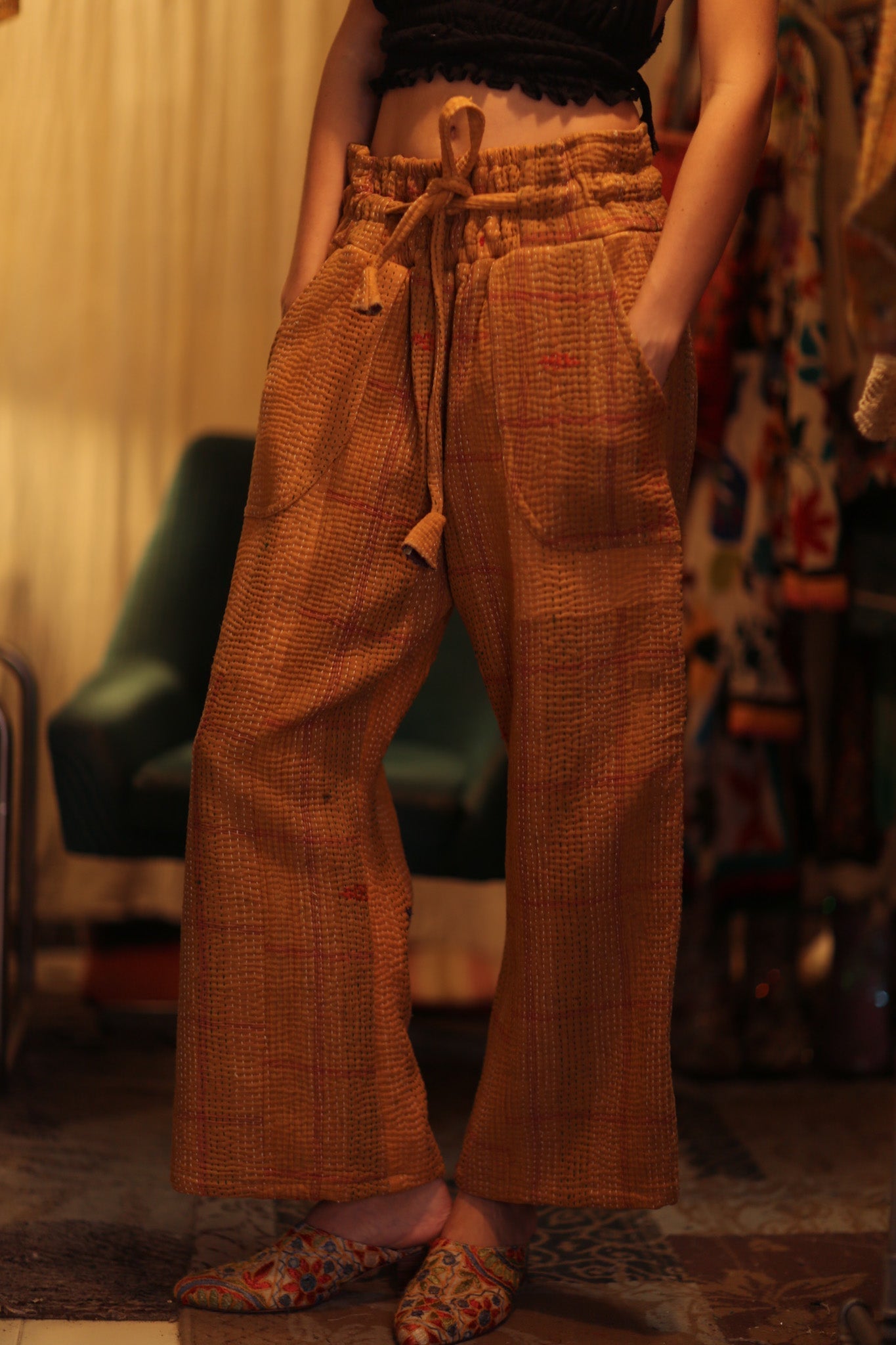 KANTHA PANTS LENA - MOMO STUDIO BERLIN - Berlin Concept Store - sustainable & ethical fashion