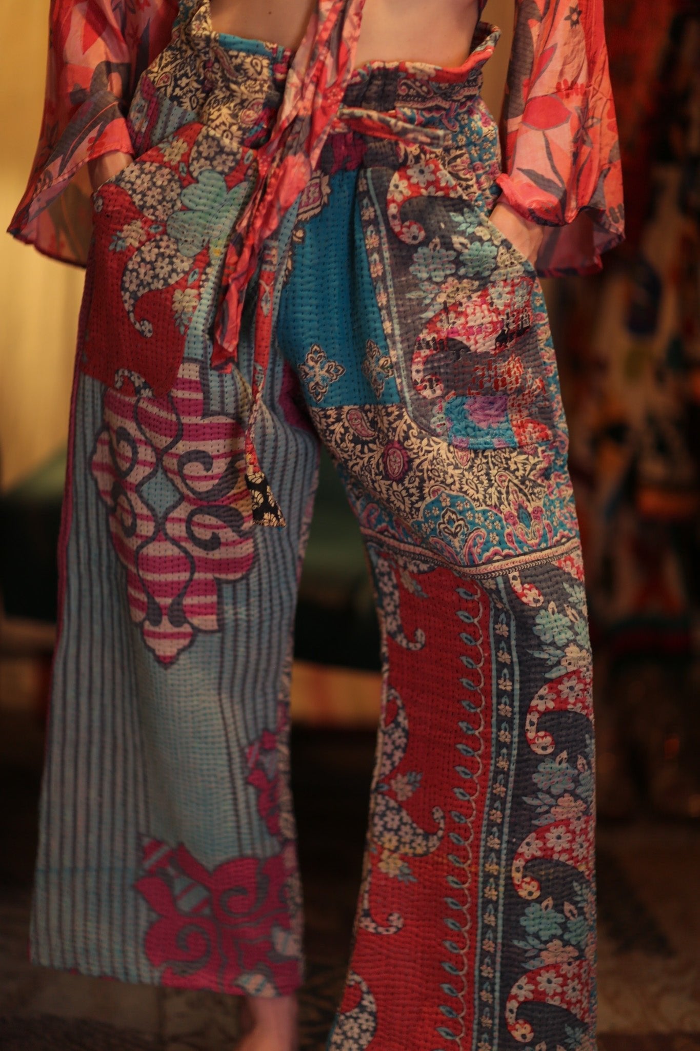 KANTHA PANTS LENA - MOMO STUDIO BERLIN - Berlin Concept Store - sustainable & ethical fashion