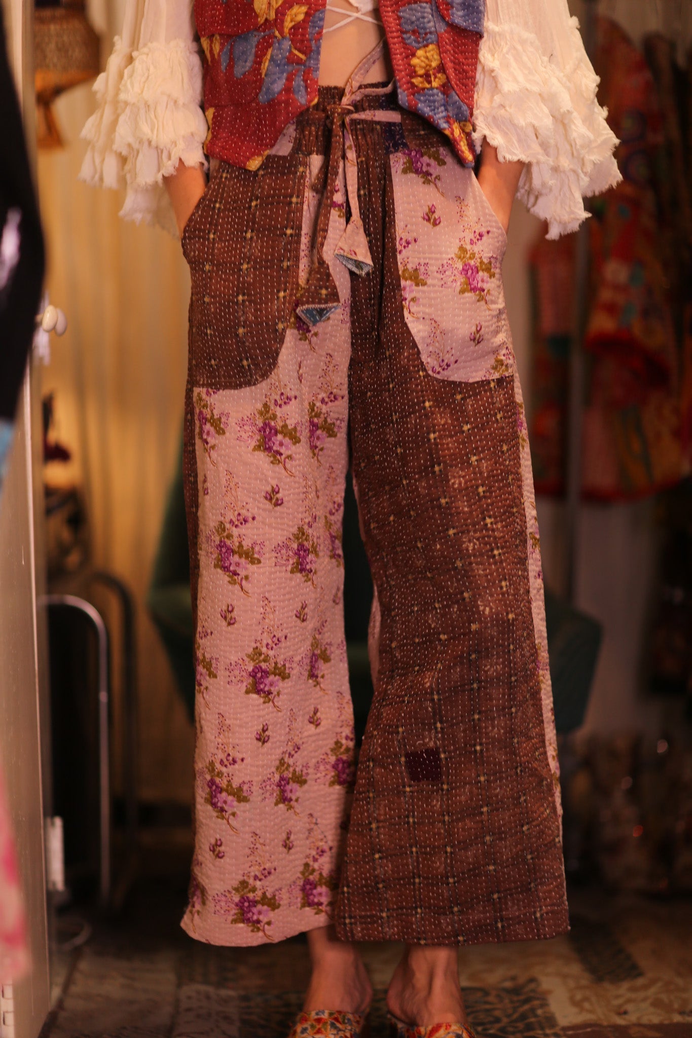 KANTHA TROUSERS LENA GUSTIN - MOMO STUDIO BERLIN - Berlin Concept Store - sustainable & ethical fashion