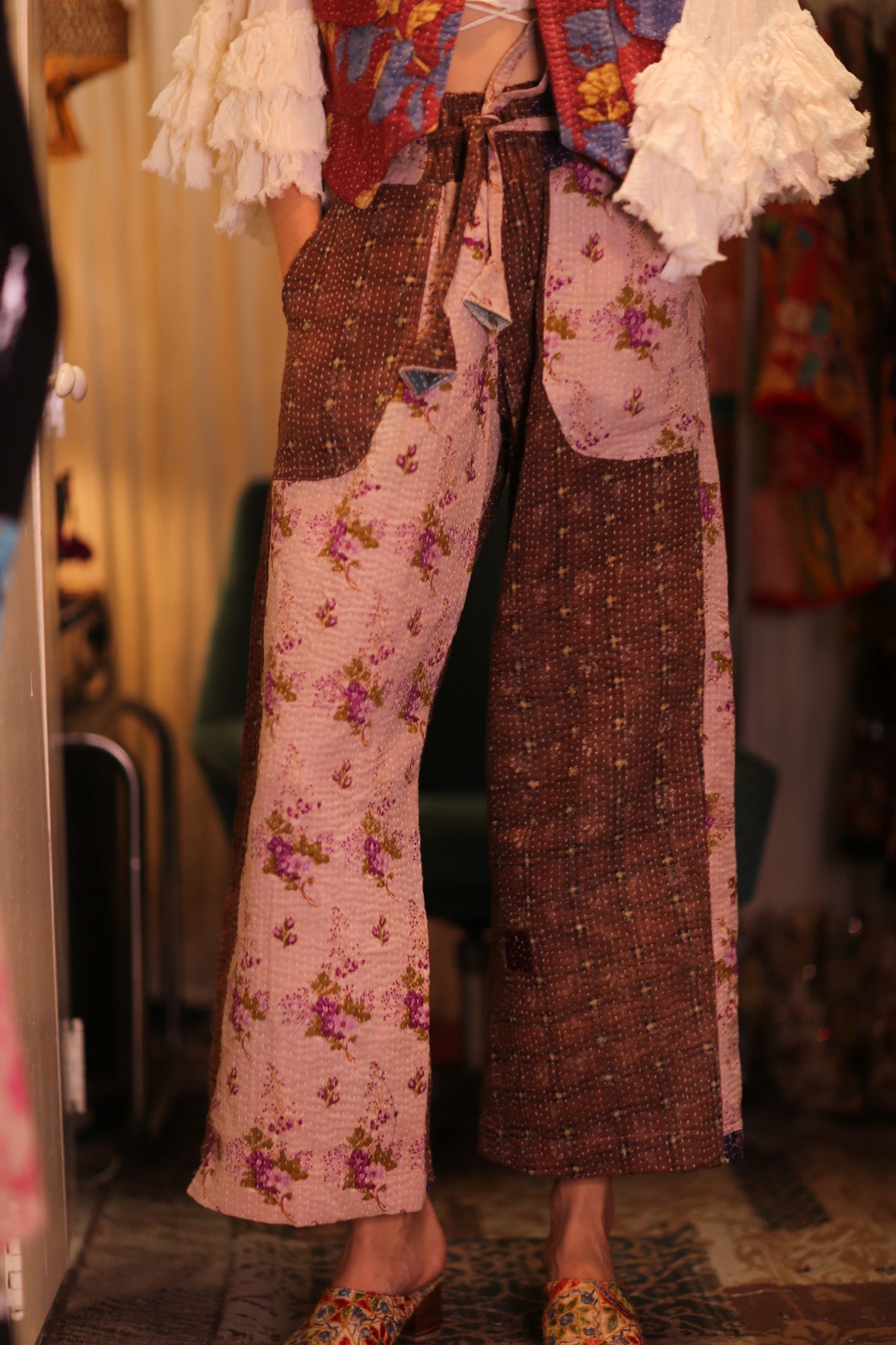 KANTHA TROUSERS LENA GUSTIN - MOMO STUDIO BERLIN - Berlin Concept Store - sustainable & ethical fashion
