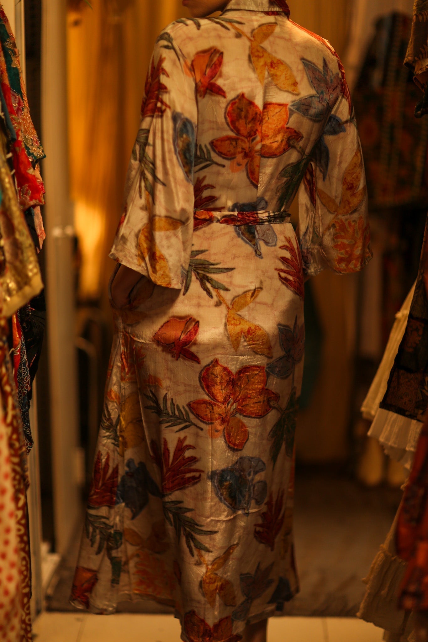 LEAF PRINTED BOTTOM DRESS - MOMO STUDIO BERLIN - Berlin Concept Store - sustainable & ethical fashion