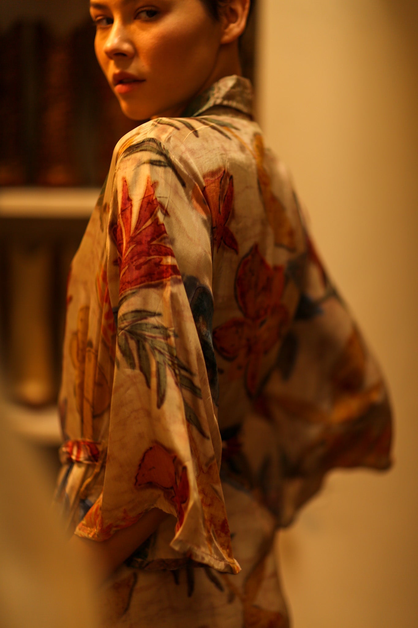 LEAF PRINTED BOTTOM DRESS - MOMO STUDIO BERLIN - Berlin Concept Store - sustainable & ethical fashion