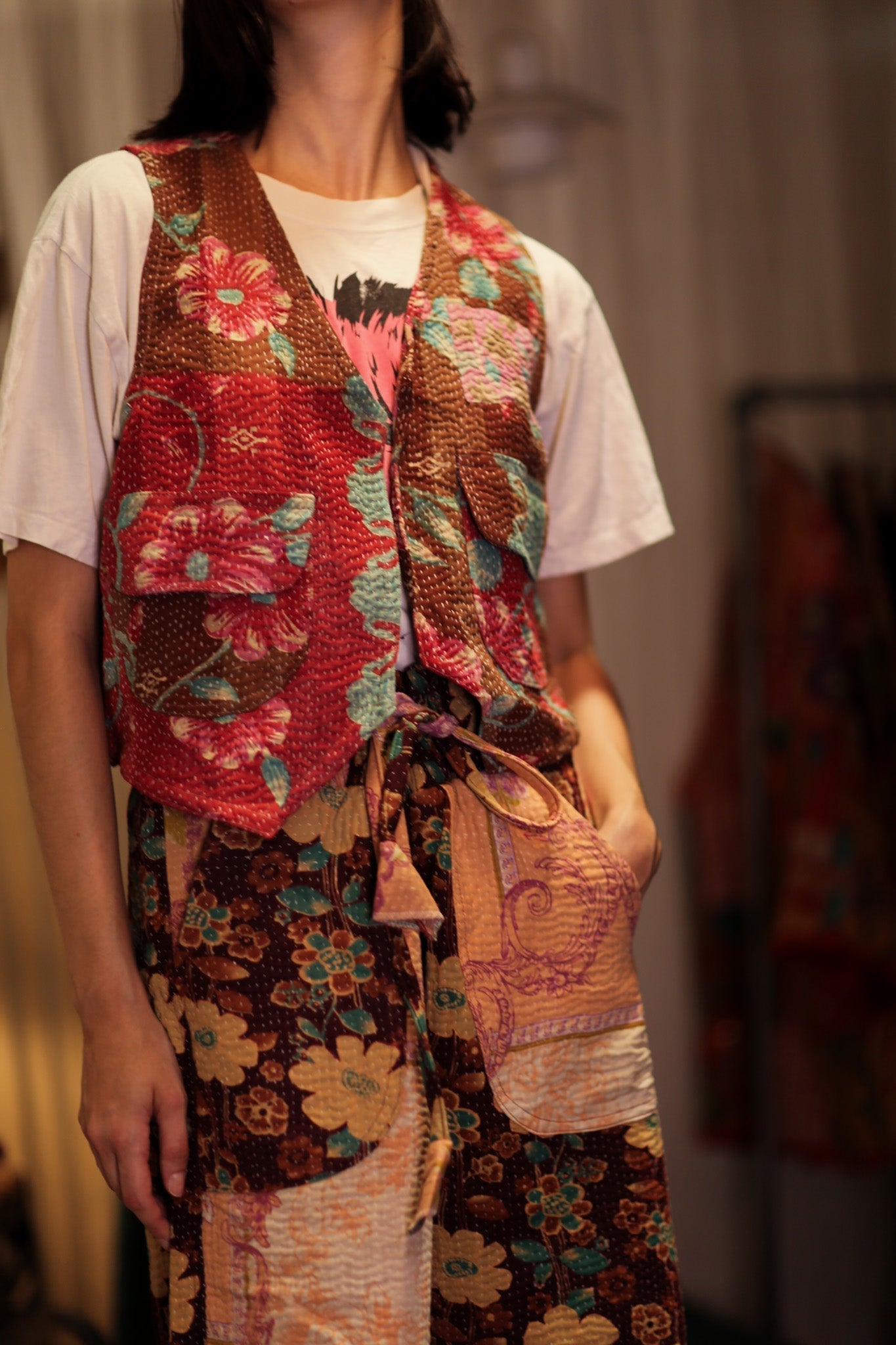 LENA KANTHA TROUSERS FLOWERS PATCHES - MOMO STUDIO BERLIN - Berlin Concept Store - sustainable & ethical fashion