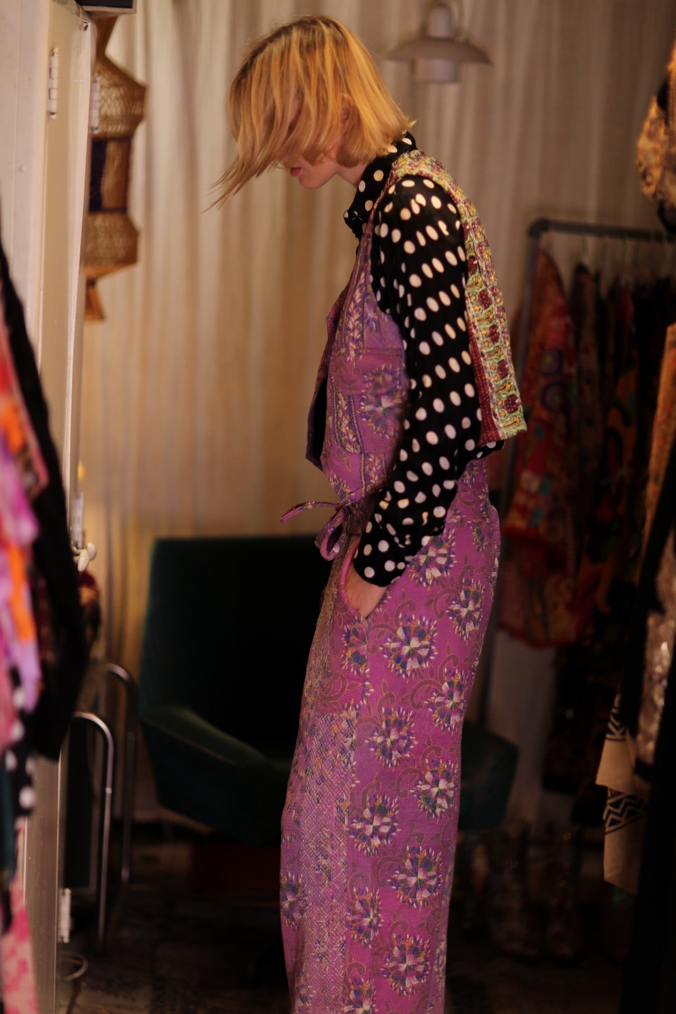 LENA KANTHA TROUSERS LAVENDER FIELD - MOMO STUDIO BERLIN - Berlin Concept Store - sustainable & ethical fashion