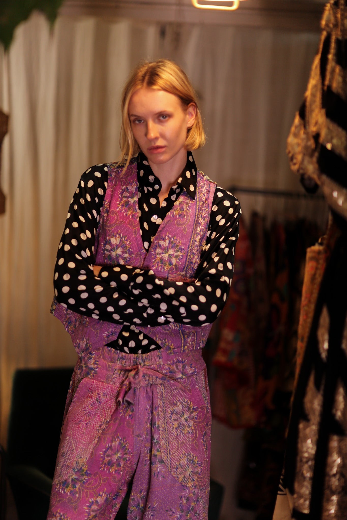 LENA KANTHA TROUSERS LAVENDER FIELD - MOMO STUDIO BERLIN - Berlin Concept Store - sustainable & ethical fashion