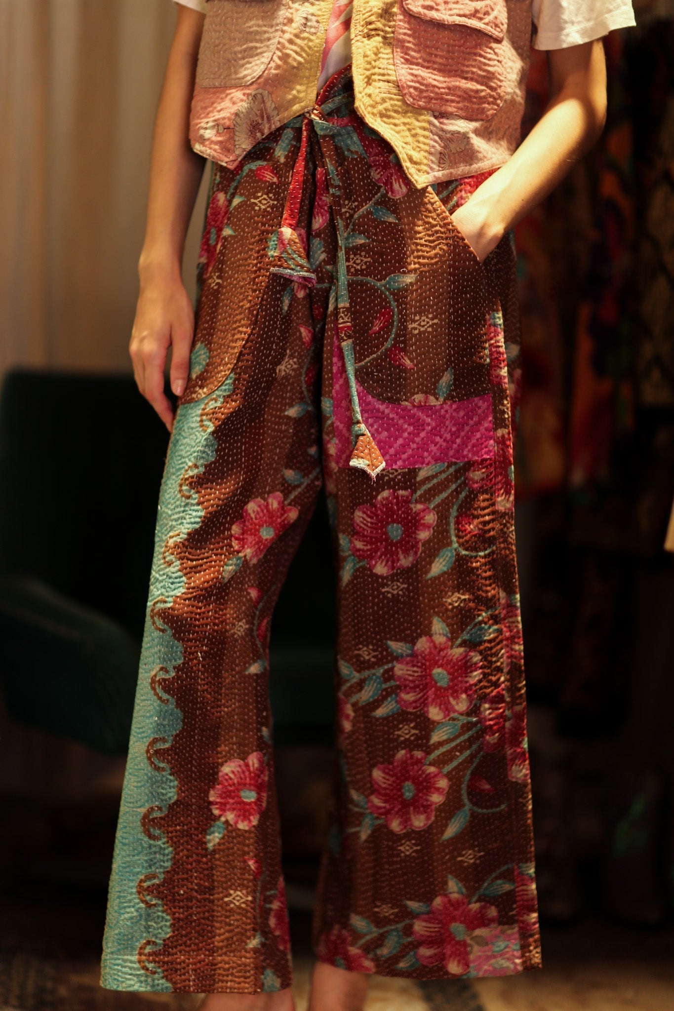 LENA KANTHA TROUSERS MINT CHOCOLATE - MOMO STUDIO BERLIN - Berlin Concept Store - sustainable & ethical fashion