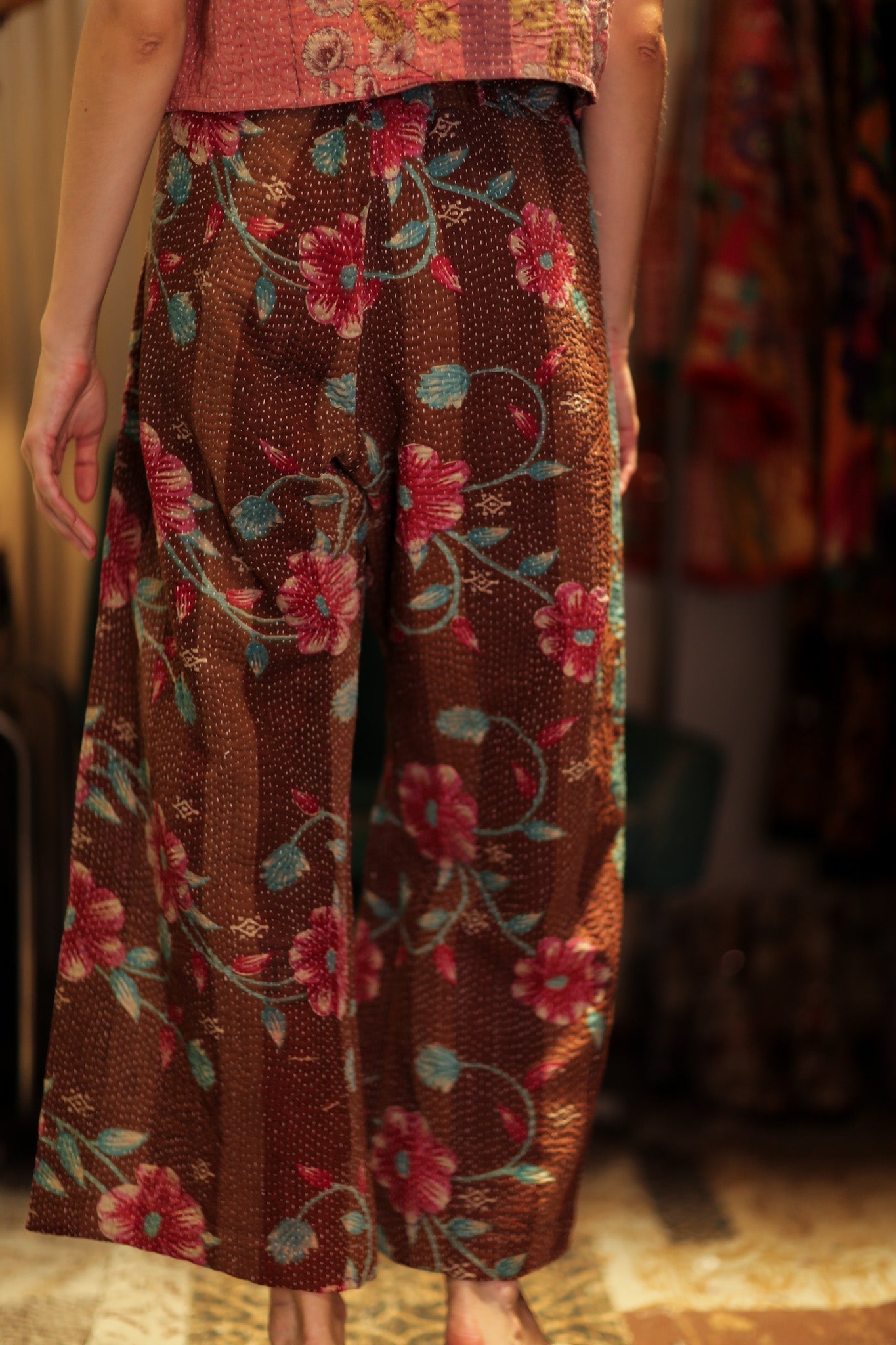 LENA KANTHA TROUSERS MINT CHOCOLATE - MOMO STUDIO BERLIN - Berlin Concept Store - sustainable & ethical fashion