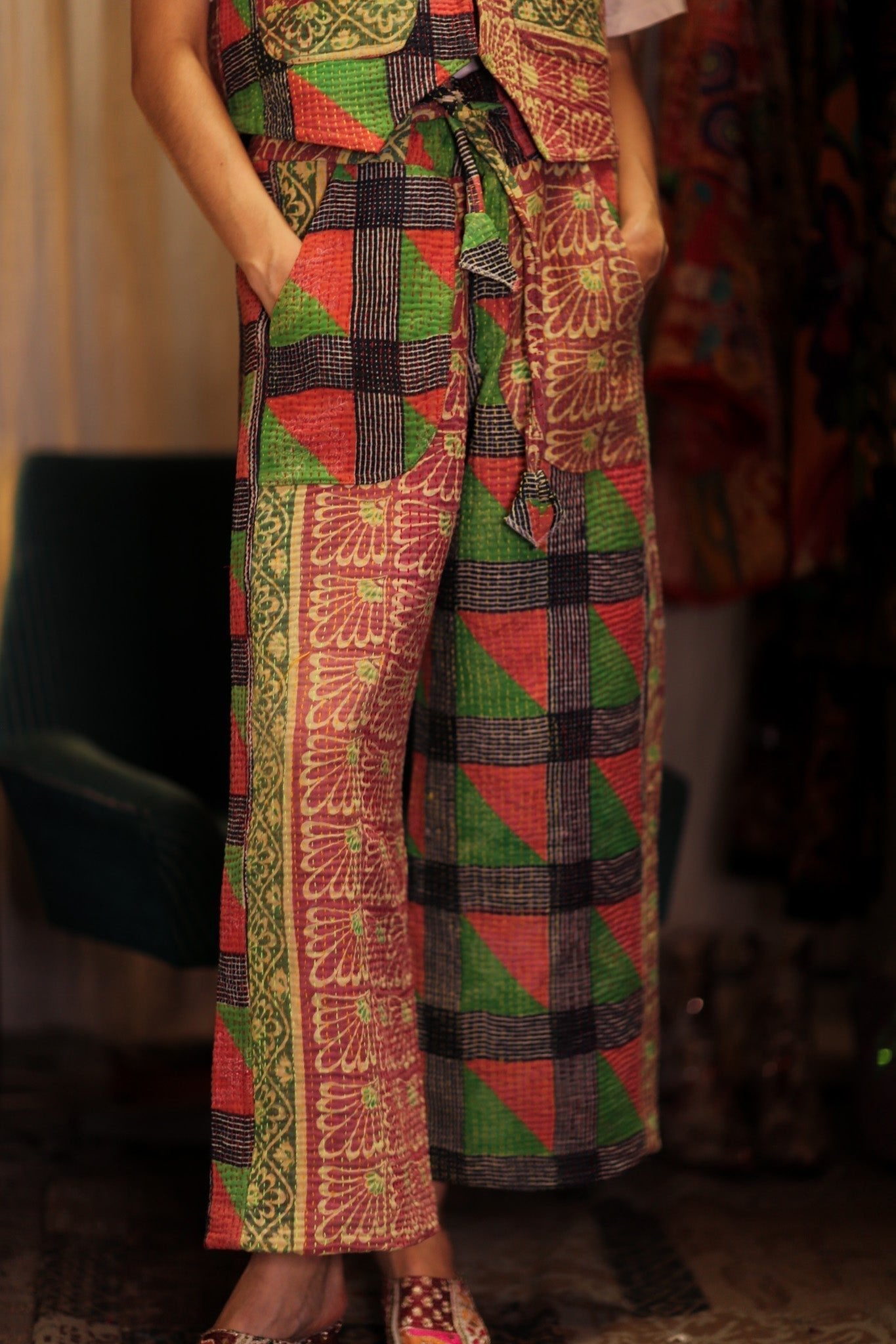 LENA KANTHA TROUSERS PRIMARY COLORS - MOMO STUDIO BERLIN - Berlin Concept Store - sustainable & ethical fashion
