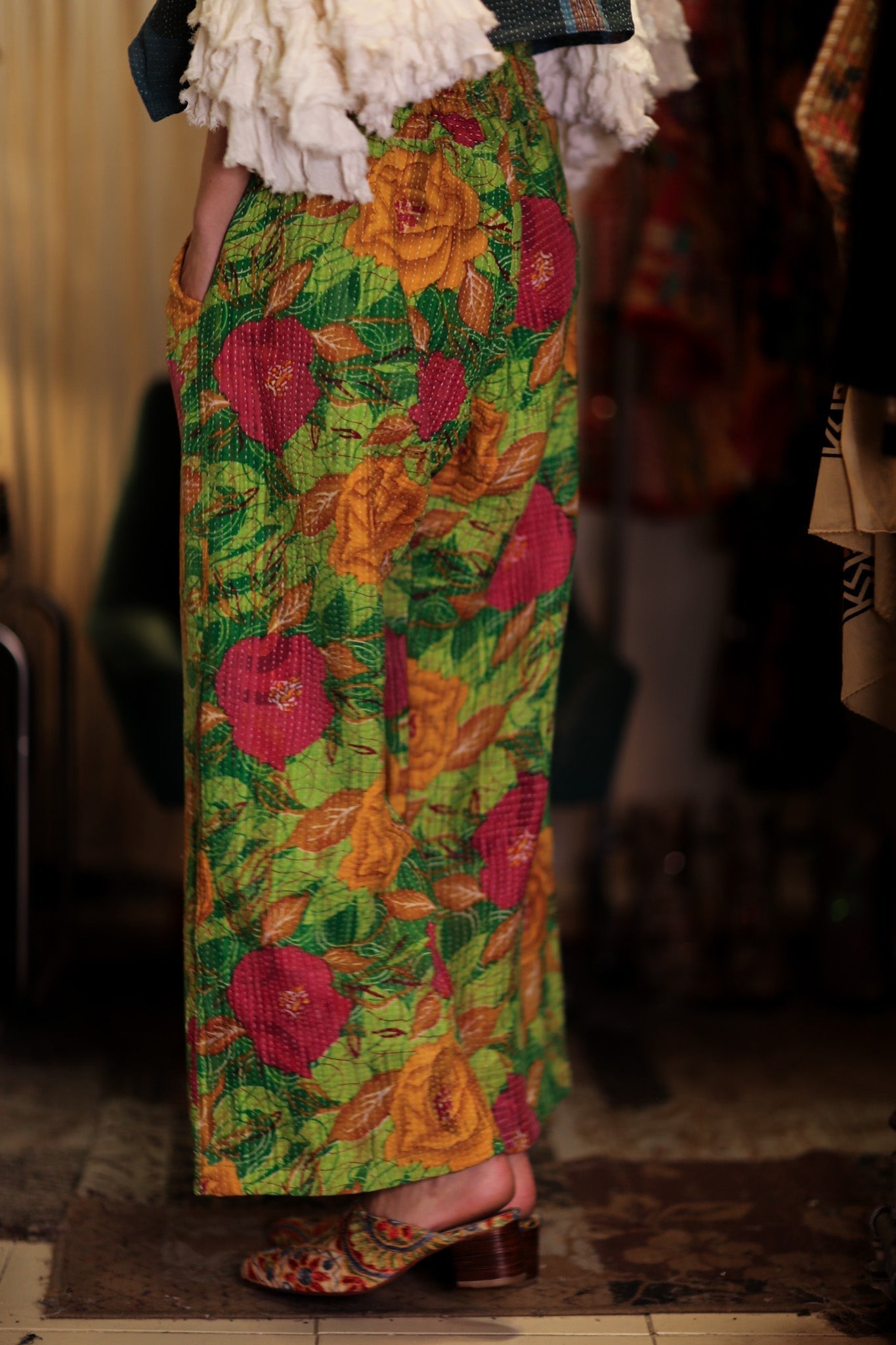LENA KANTHA TROUSERS SALAD - MOMO STUDIO BERLIN - Berlin Concept Store - sustainable & ethical fashion
