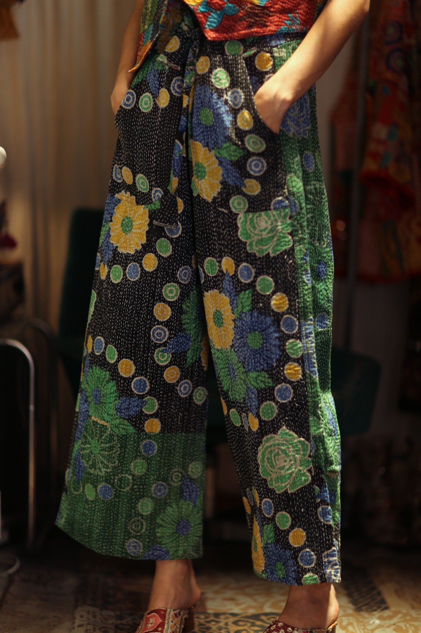 LENA KANTHA TROUSERS SUNFLOWER - MOMO STUDIO BERLIN - Berlin Concept Store - sustainable & ethical fashion