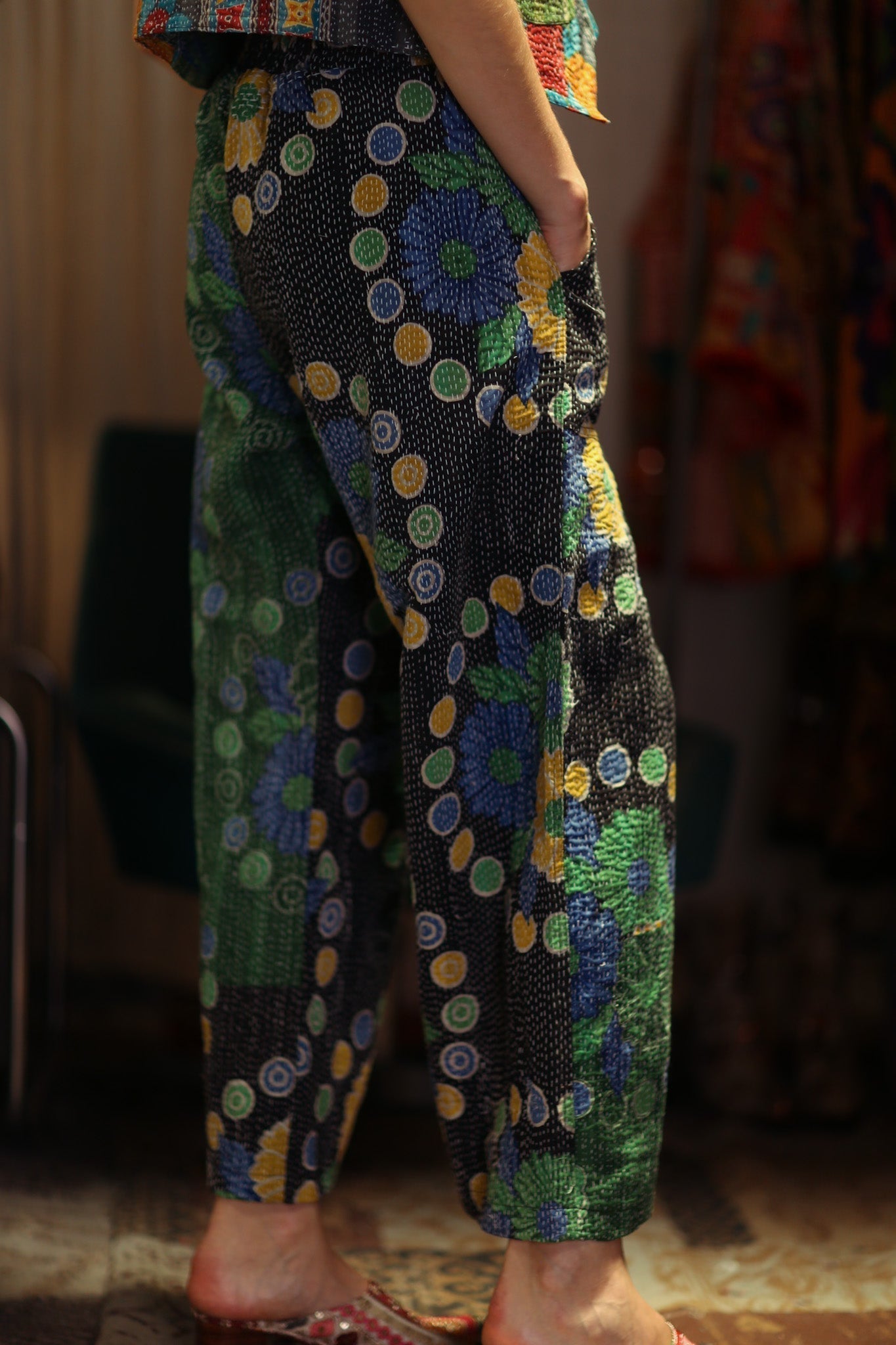 LENA KANTHA TROUSERS SUNFLOWER - MOMO STUDIO BERLIN - Berlin Concept Store - sustainable & ethical fashion