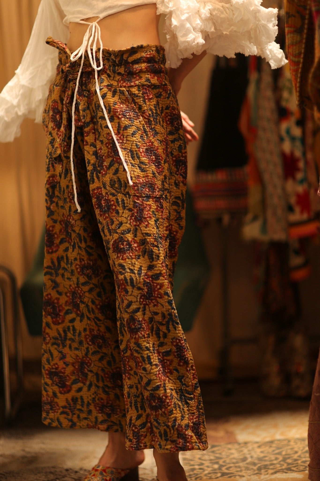 LENA KANTHA TROUSERS YELLOW - MOMO STUDIO BERLIN - Berlin Concept Store - sustainable & ethical fashion