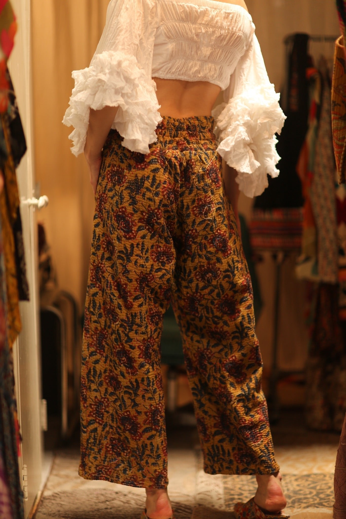 LENA KANTHA TROUSERS YELLOW - MOMO STUDIO BERLIN - Berlin Concept Store - sustainable & ethical fashion