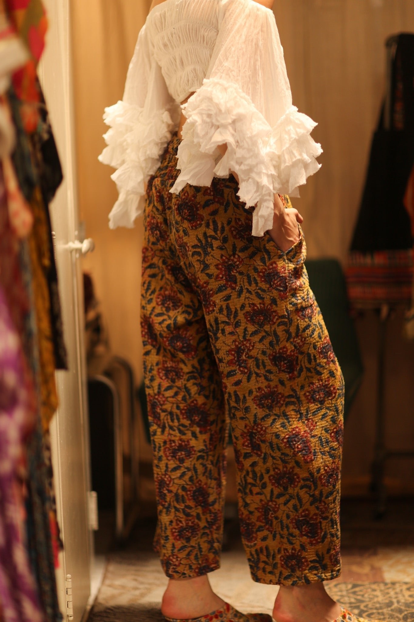 LENA KANTHA TROUSERS YELLOW - MOMO STUDIO BERLIN - Berlin Concept Store - sustainable & ethical fashion