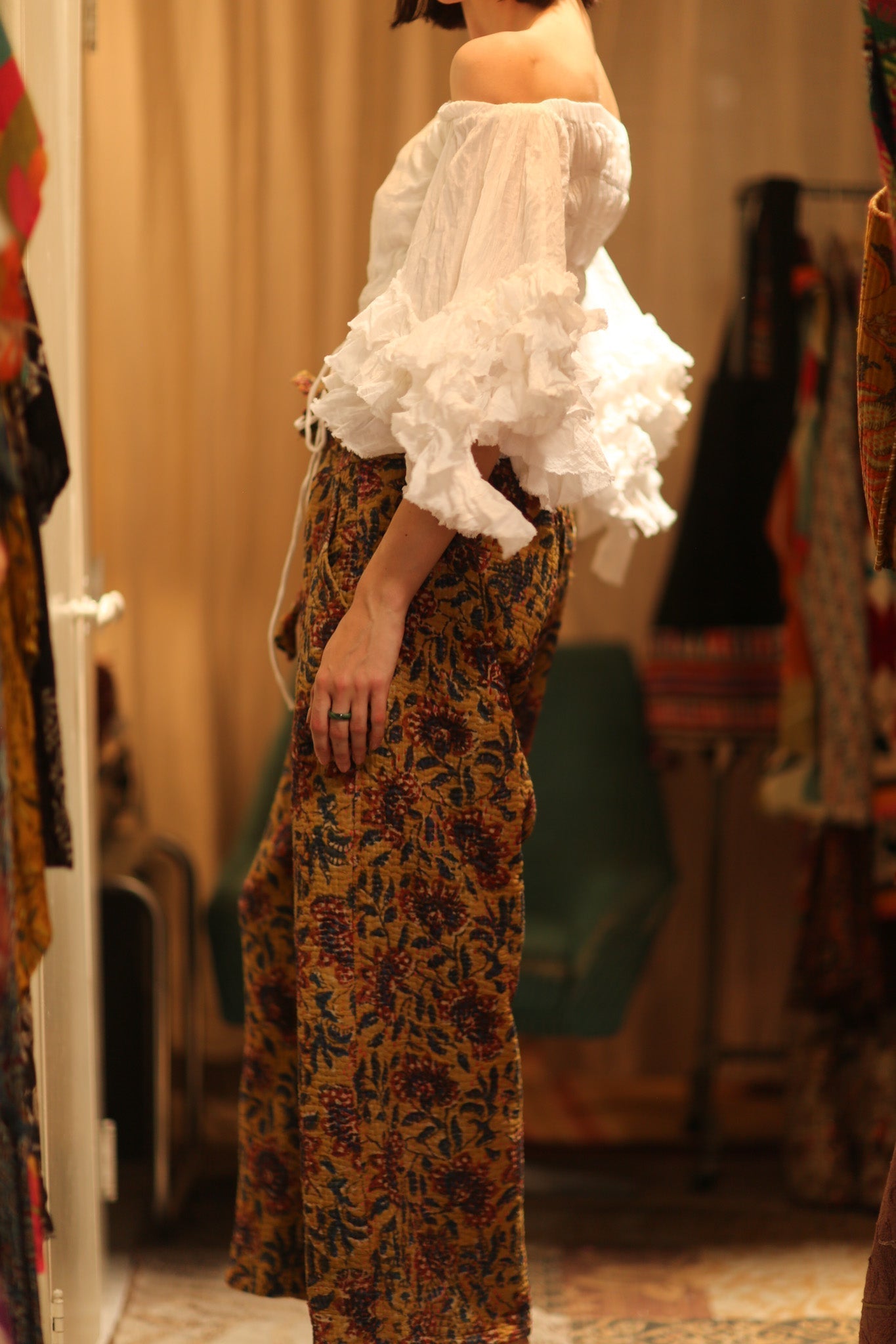 LENA KANTHA TROUSERS YELLOW - MOMO STUDIO BERLIN - Berlin Concept Store - sustainable & ethical fashion