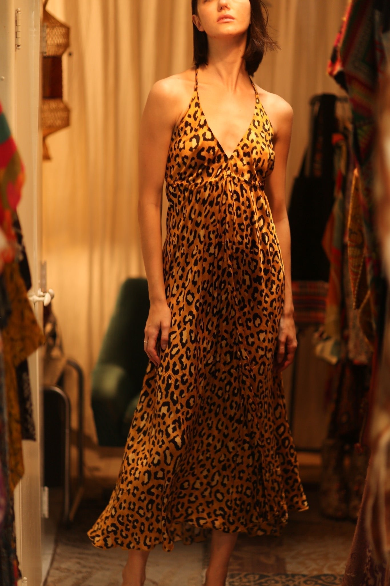LEO PRINT DRESS HANNAH - MOMO STUDIO BERLIN - Berlin Concept Store - sustainable & ethical fashion