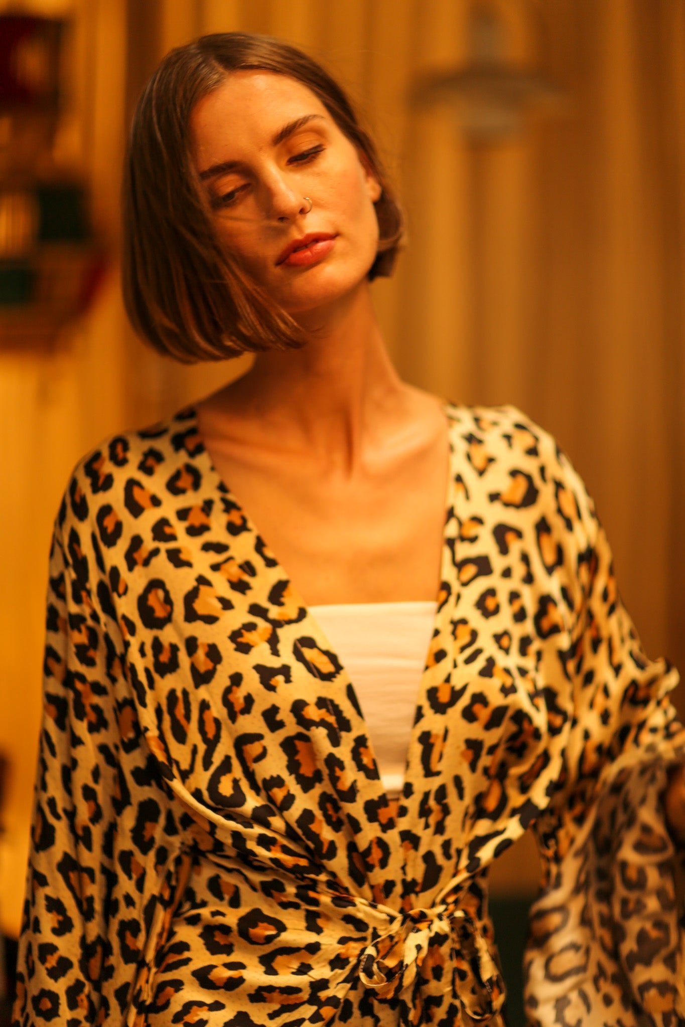 LEO PRINT XXL SILK KIMONO PINA - MOMO STUDIO BERLIN - Berlin Concept Store - sustainable & ethical fashion