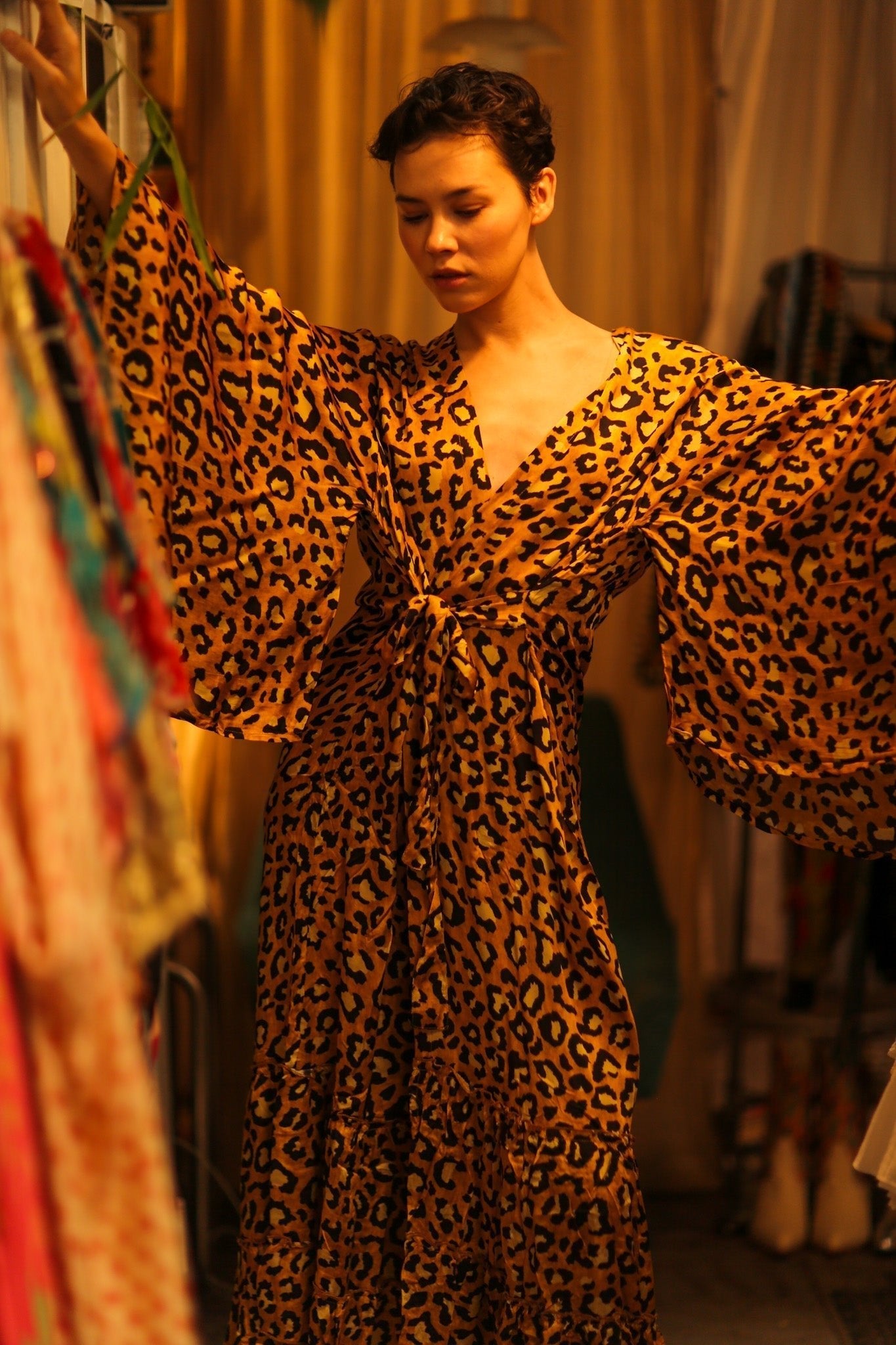 LEO PRINT XXL WING KIMONO HILA - MOMO STUDIO BERLIN - Berlin Concept Store - sustainable & ethical fashion