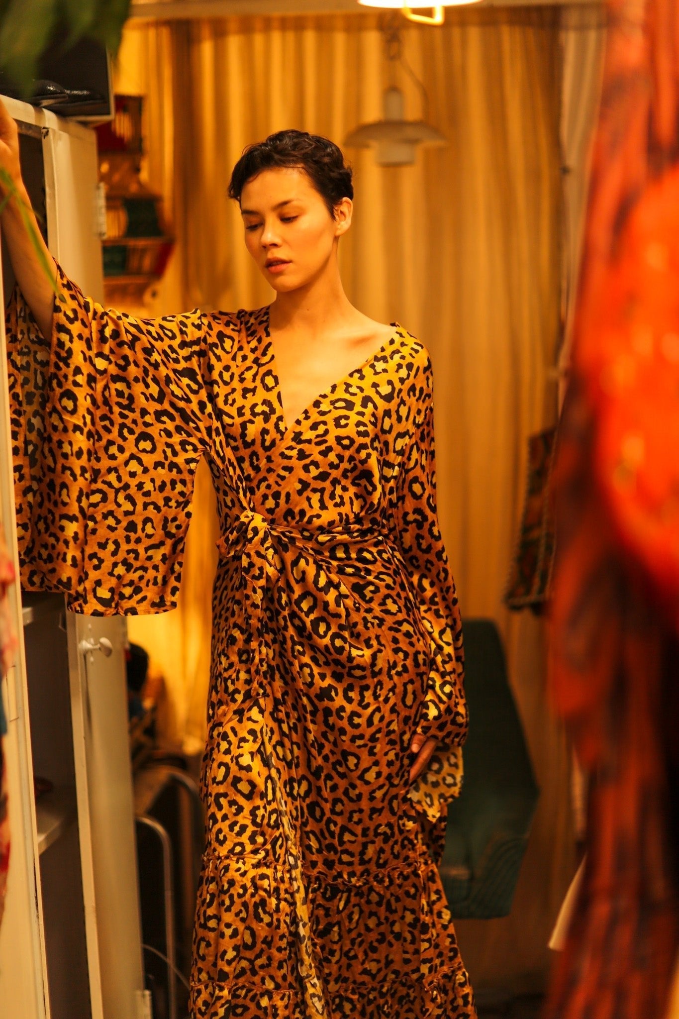 LEO PRINT XXL WING KIMONO HILA - MOMO STUDIO BERLIN - Berlin Concept Store - sustainable & ethical fashion