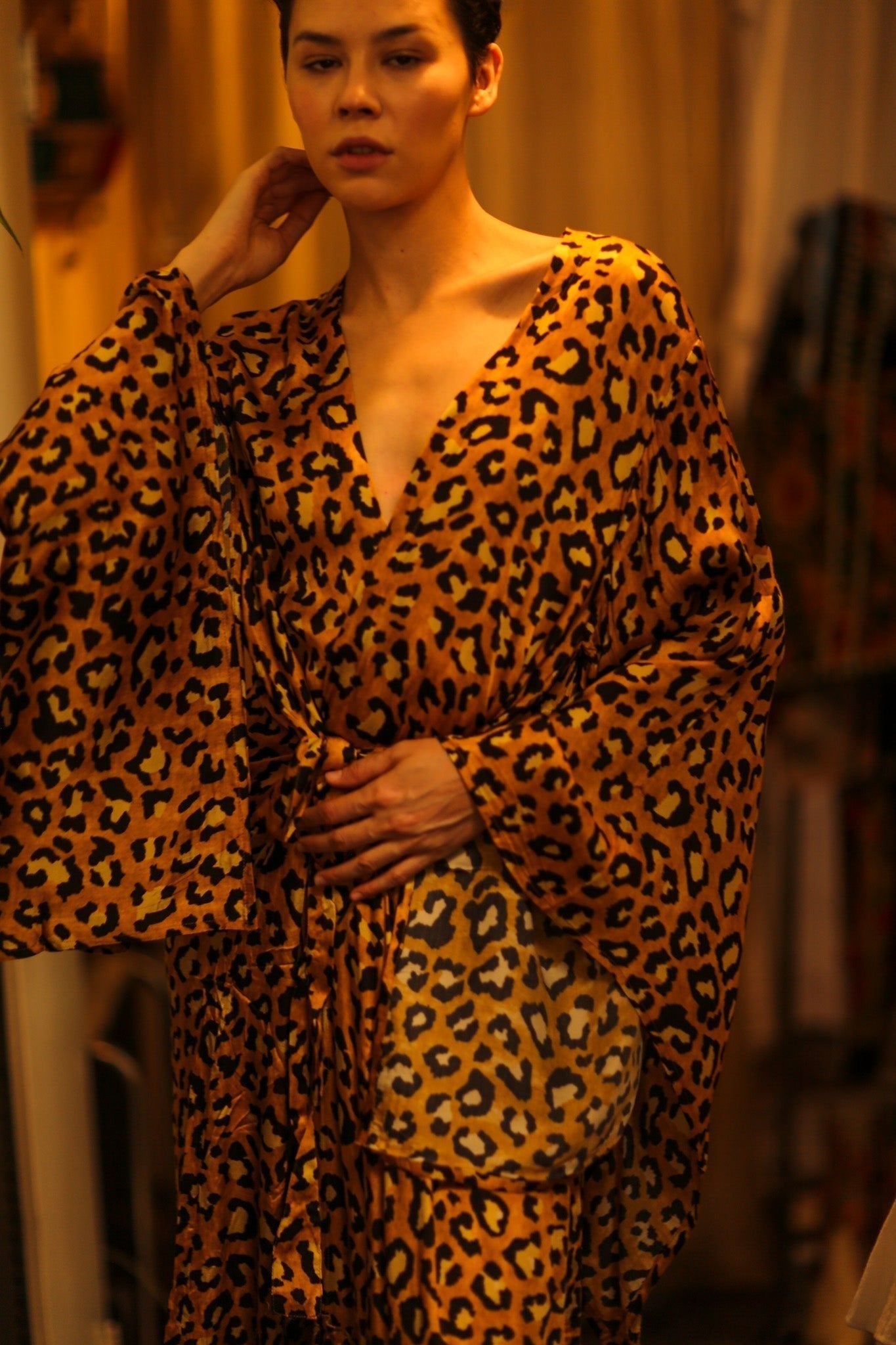LEO PRINT XXL WING KIMONO HILA - MOMO STUDIO BERLIN - Berlin Concept Store - sustainable & ethical fashion