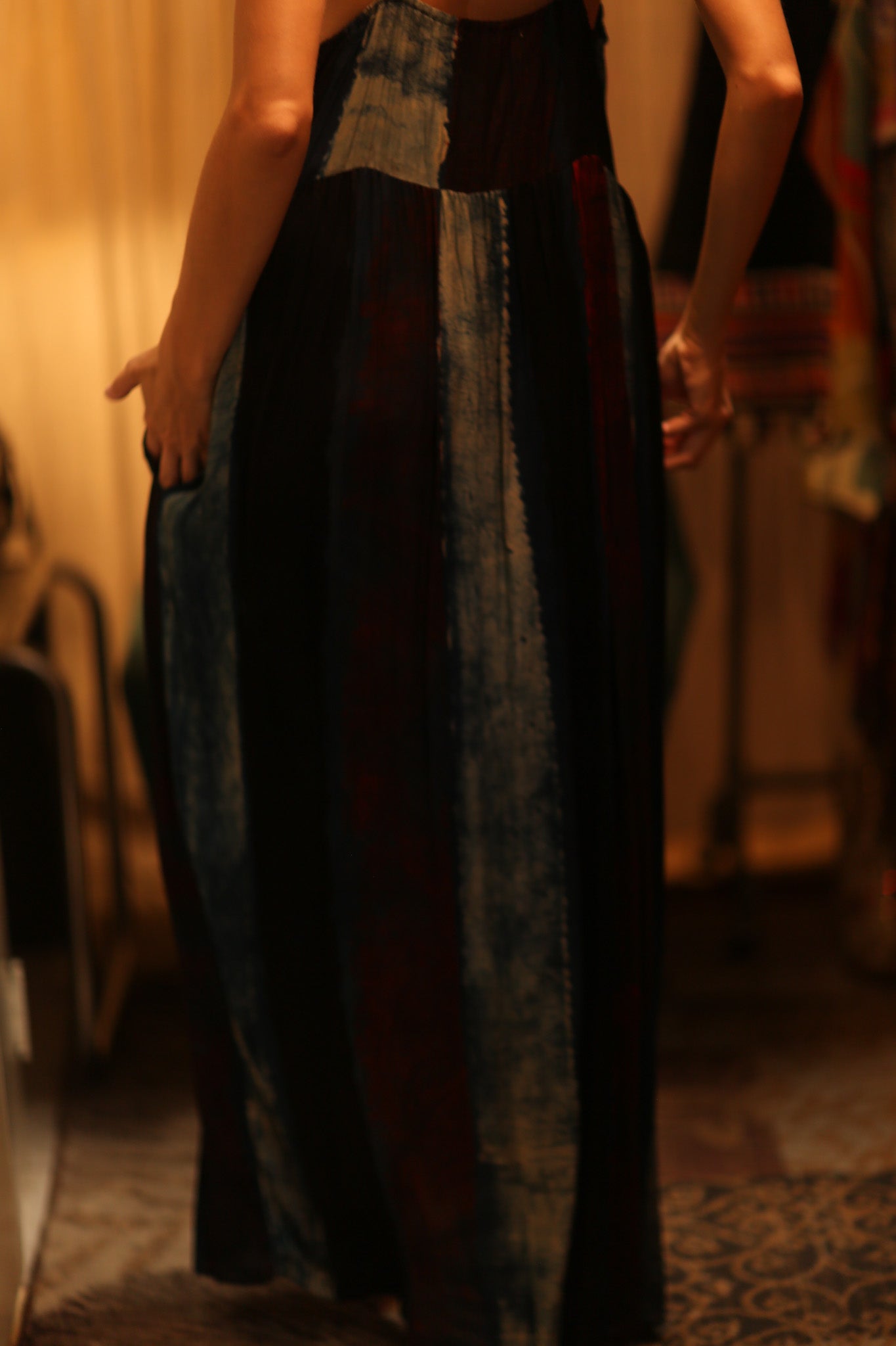 LILY SILK DRESS BLUE STRIPE - MOMO STUDIO BERLIN - Berlin Concept Store - sustainable & ethical fashion