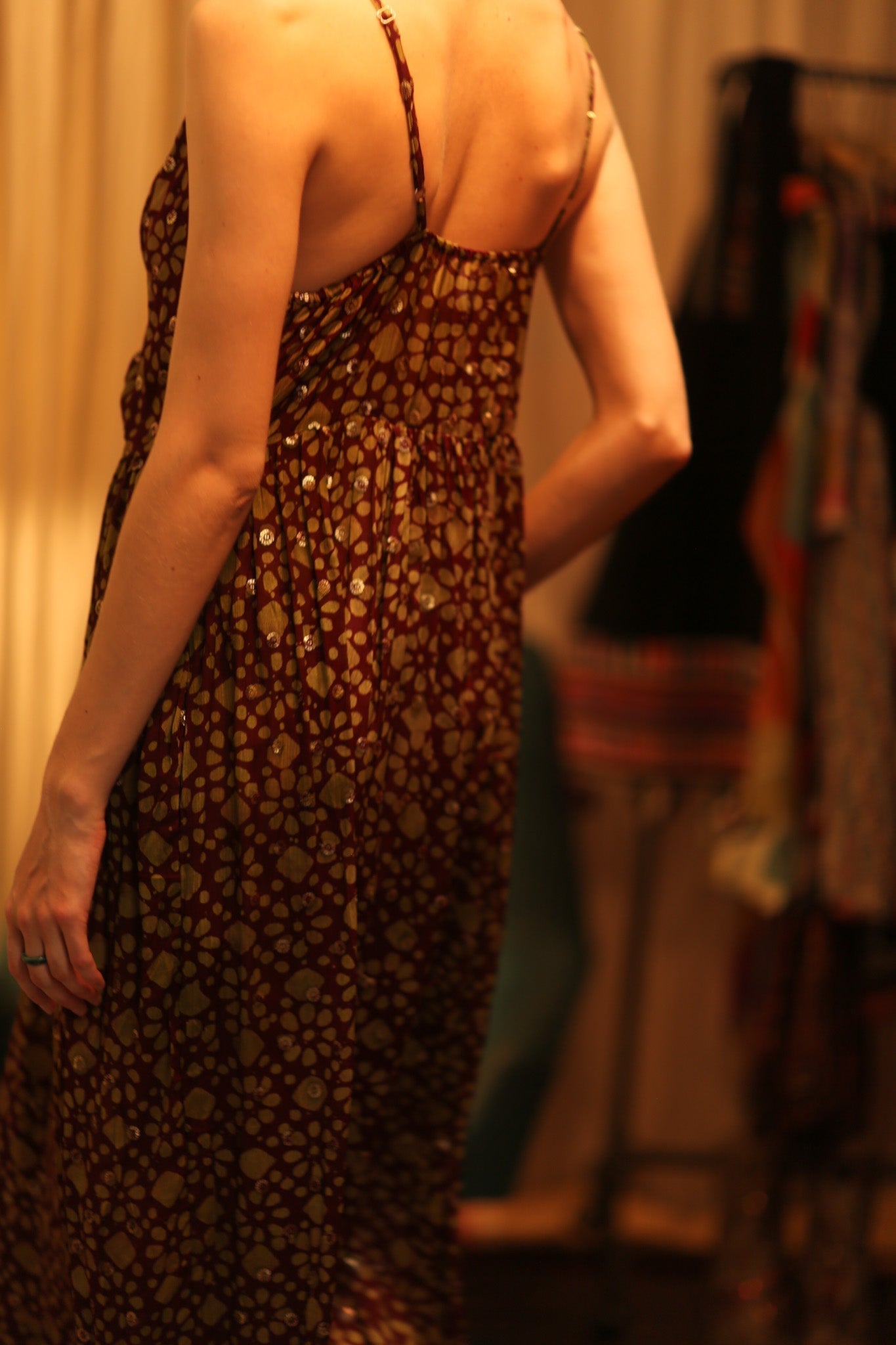 LILY SILK DRESS MINI GREEN YELLOW FLORAL - MOMO STUDIO BERLIN - Berlin Concept Store - sustainable & ethical fashion