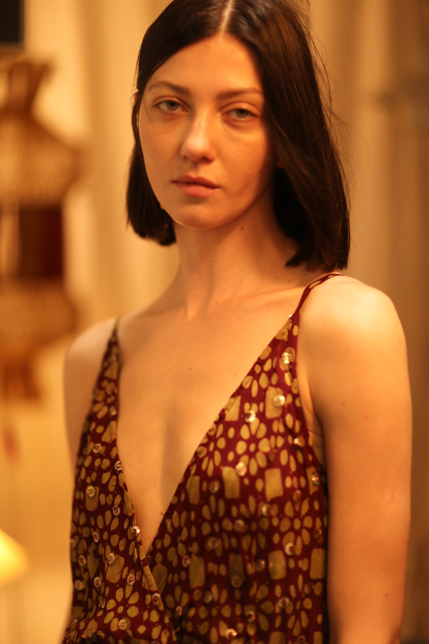 LILY SILK DRESS MINI GREEN YELLOW FLORAL - MOMO STUDIO BERLIN - Berlin Concept Store - sustainable & ethical fashion