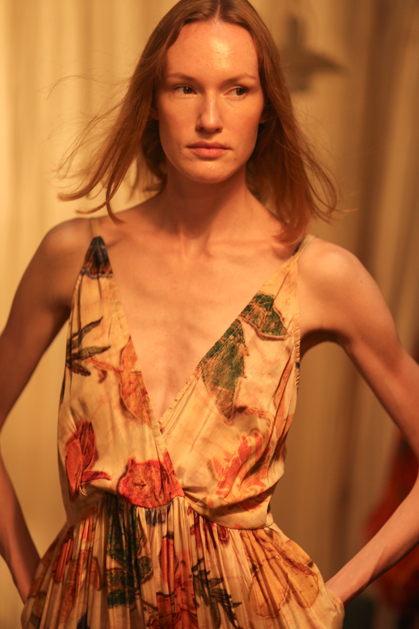 LILY SILK DRESS PRESSED FLOWERS - MOMO STUDIO BERLIN - Berlin Concept Store - sustainable & ethical fashion