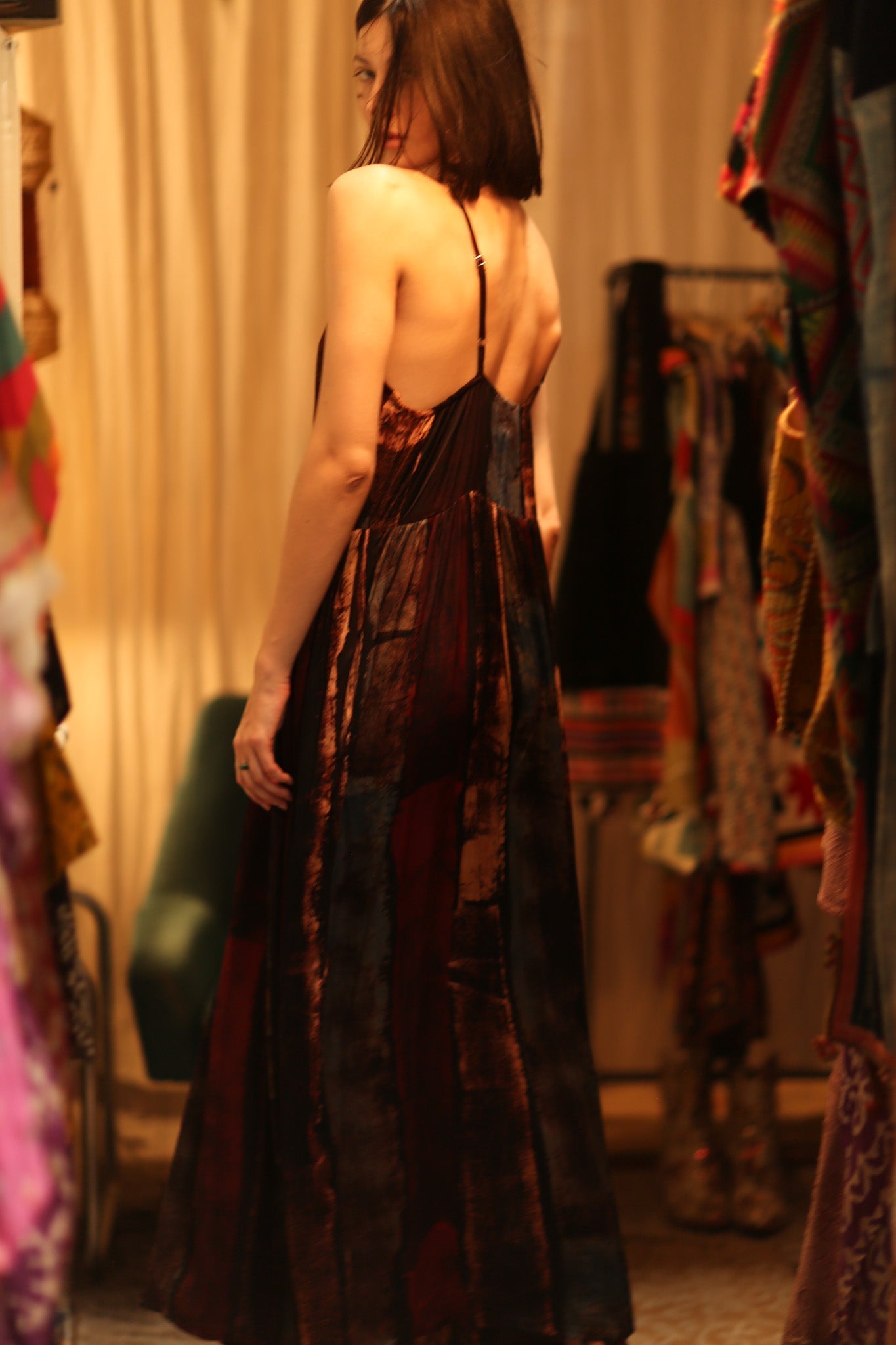 LILY SILK DRESS RED STRIPE - MOMO STUDIO BERLIN - Berlin Concept Store - sustainable & ethical fashion