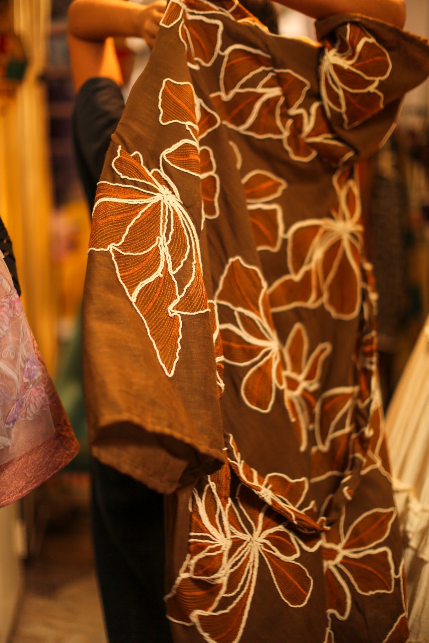 LINEN EMBROIDERED KIMONO MARIETTA - MOMO STUDIO BERLIN - Berlin Concept Store - sustainable & ethical fashion