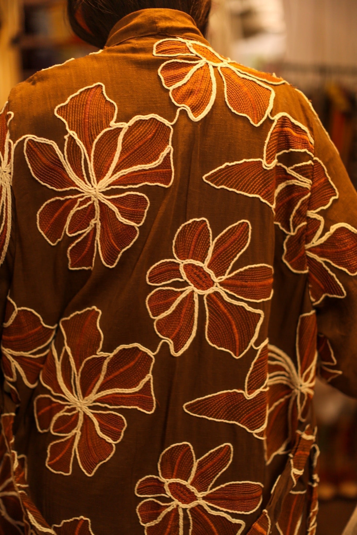 LINEN EMBROIDERED KIMONO MARIETTA - MOMO STUDIO BERLIN - Berlin Concept Store - sustainable & ethical fashion