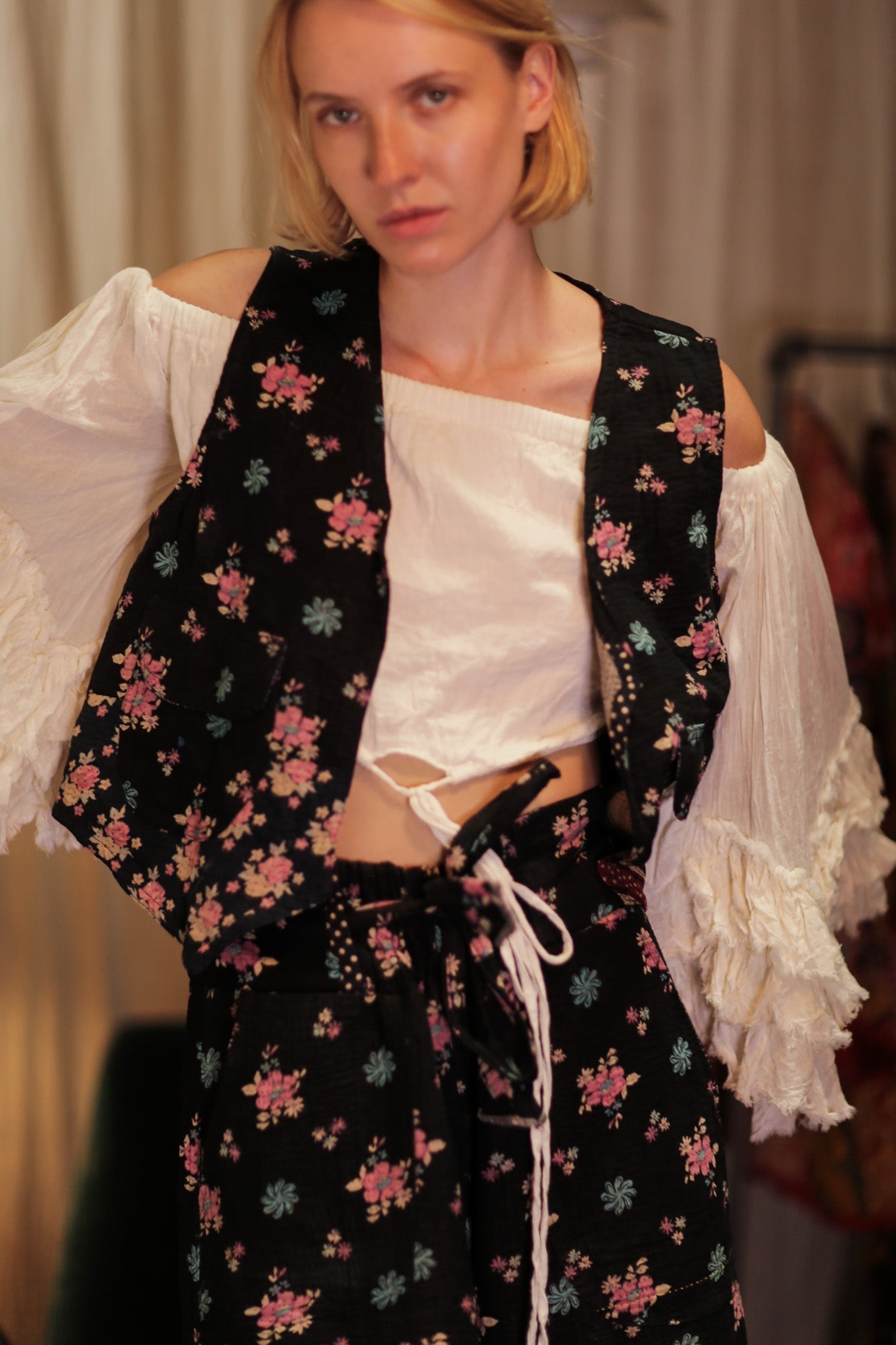 MARLENE KANTHA GILET MINI BOUQUET - MOMO STUDIO BERLIN - Berlin Concept Store - sustainable & ethical fashion