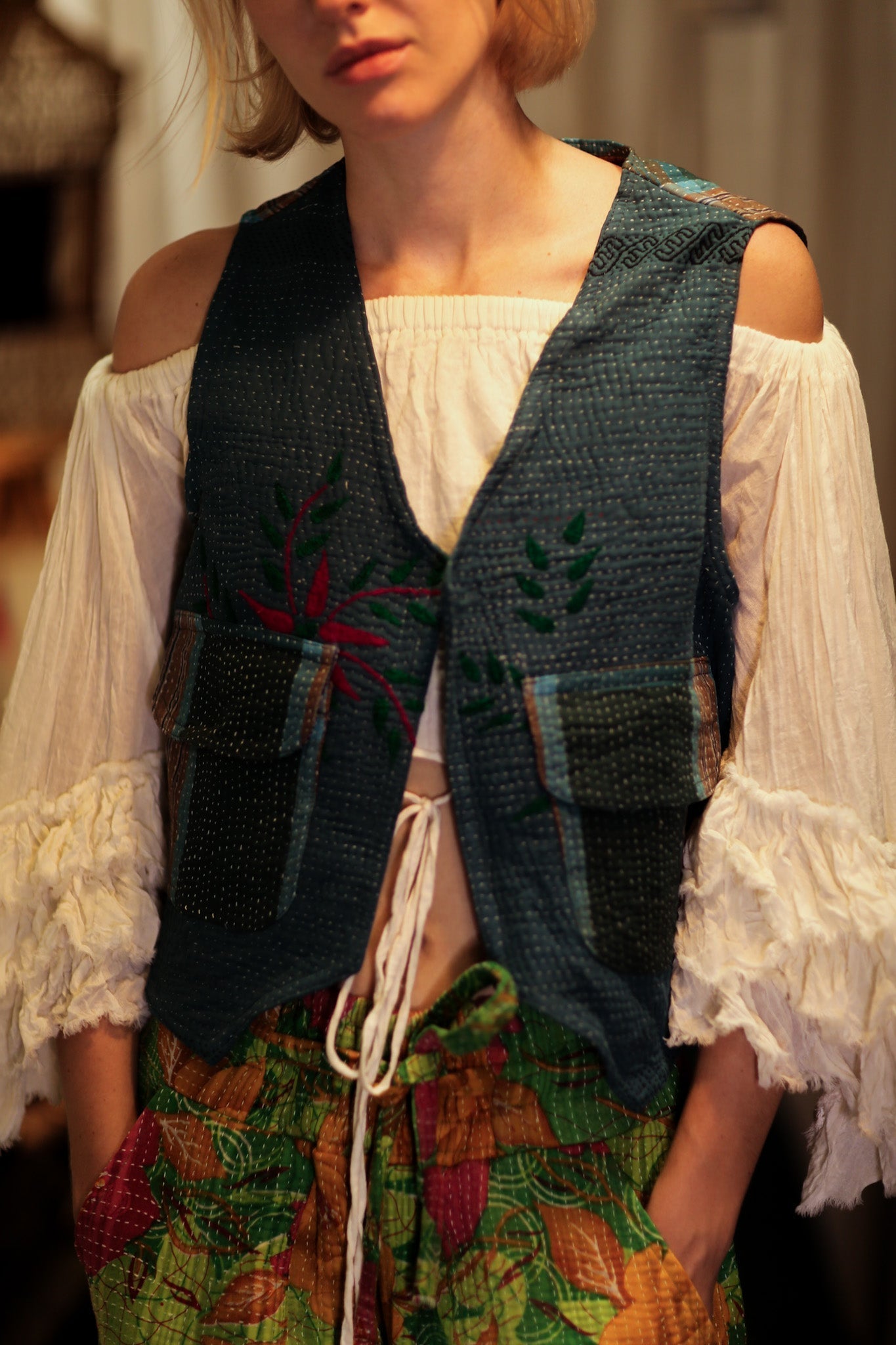 MARLENE KANTHA GILET TARTAN - MOMO STUDIO BERLIN - Berlin Concept Store - sustainable & ethical fashion