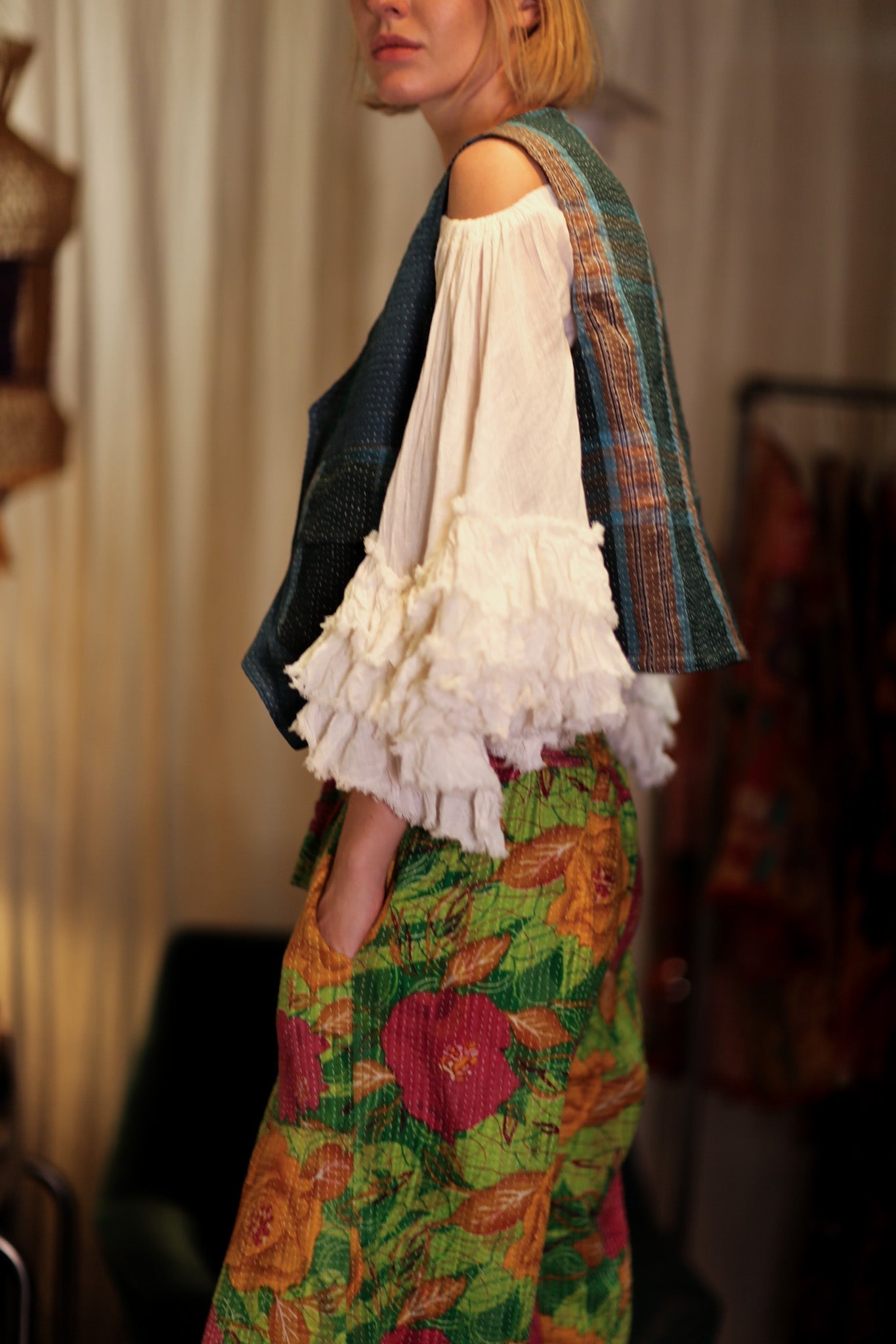 MARLENE KANTHA GILET TARTAN - MOMO STUDIO BERLIN - Berlin Concept Store - sustainable & ethical fashion