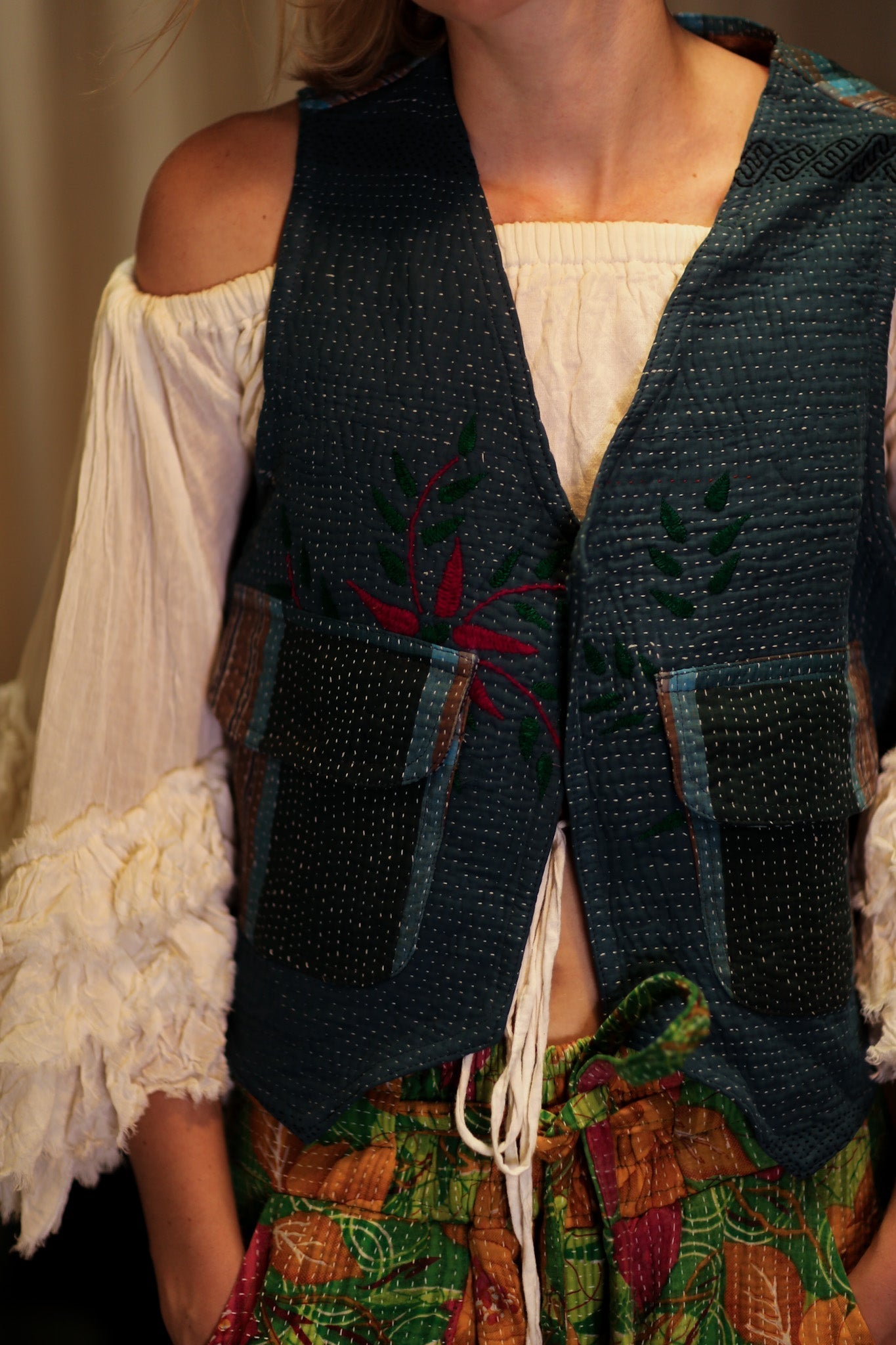 MARLENE KANTHA GILET TARTAN - MOMO STUDIO BERLIN - Berlin Concept Store - sustainable & ethical fashion