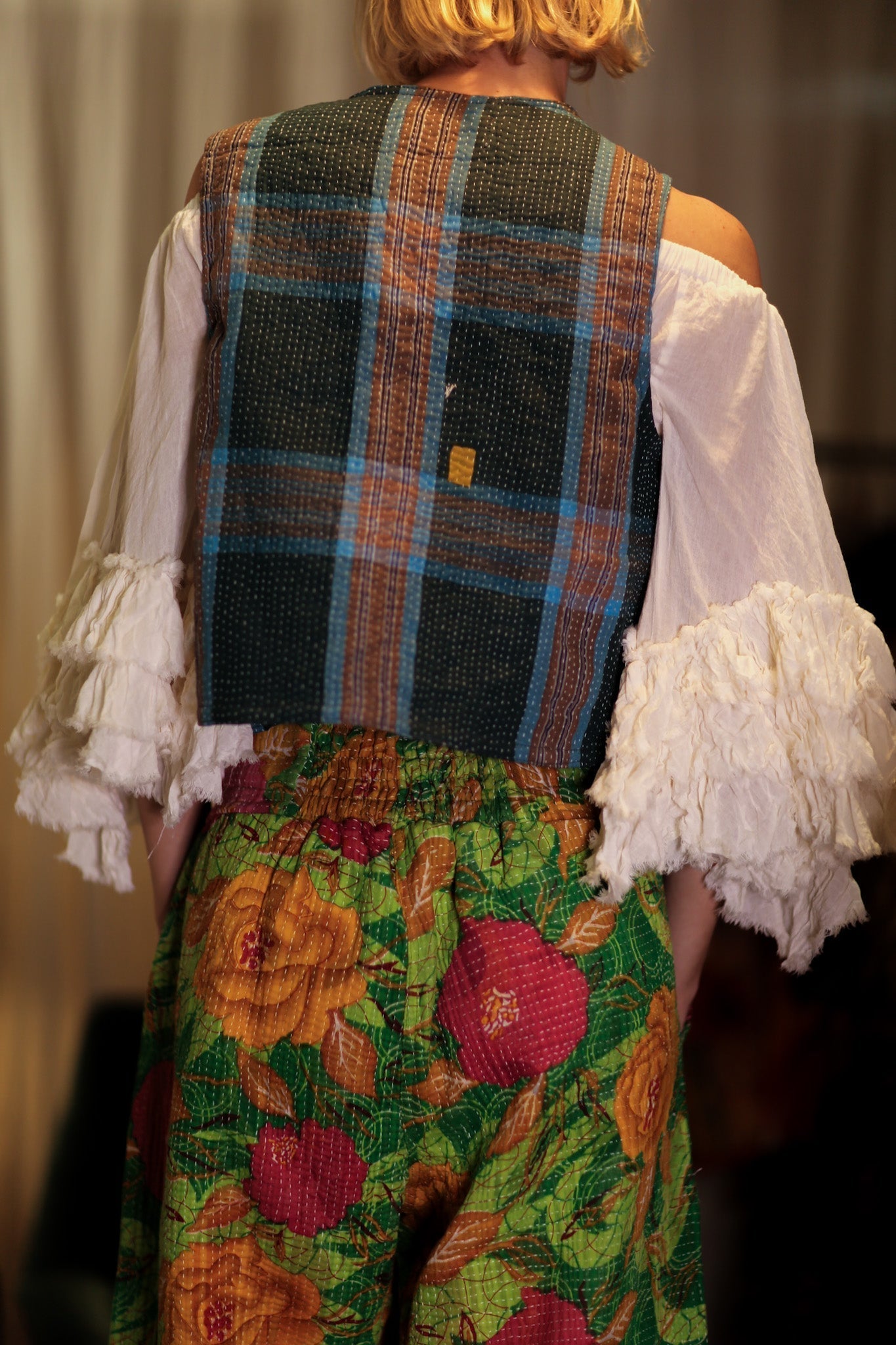 MARLENE KANTHA GILET TARTAN - MOMO STUDIO BERLIN - Berlin Concept Store - sustainable & ethical fashion