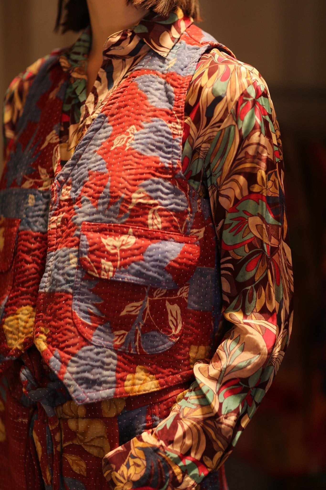 MARLENE KANTHA GILET VEST BERRIES - MOMO STUDIO BERLIN - Berlin Concept Store - sustainable & ethical fashion