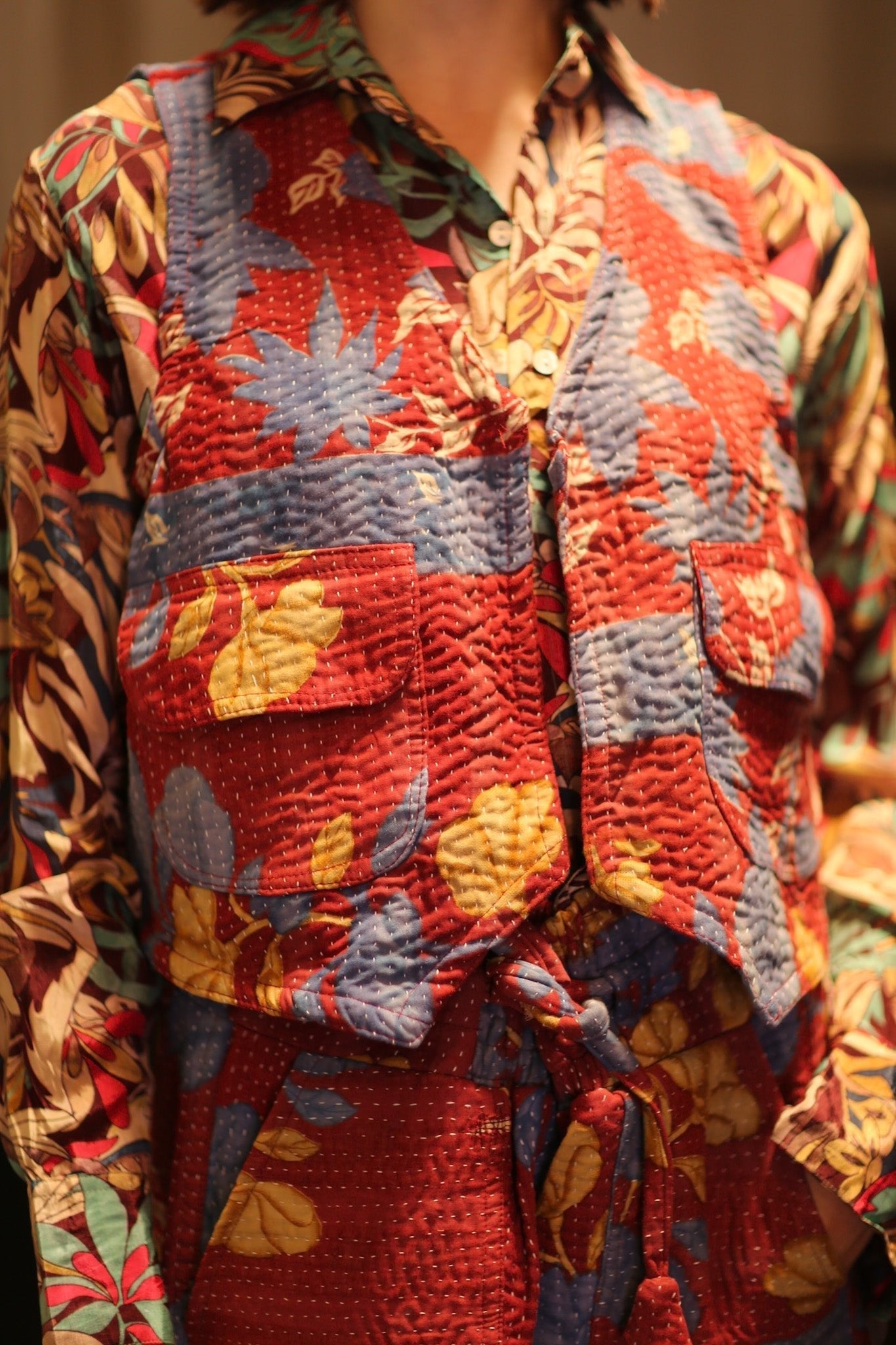 MARLENE KANTHA GILET VEST BERRIES - MOMO STUDIO BERLIN - Berlin Concept Store - sustainable & ethical fashion