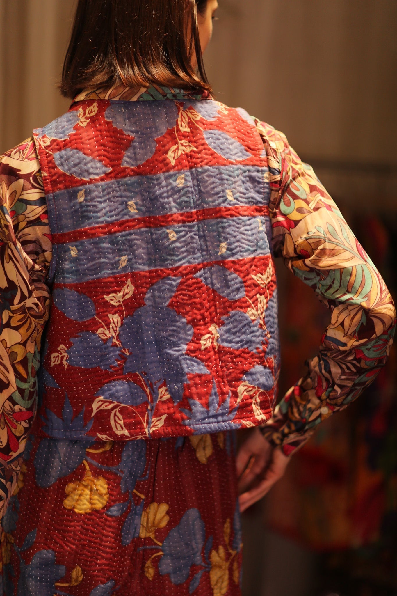 MARLENE KANTHA GILET VEST BERRIES - MOMO STUDIO BERLIN - Berlin Concept Store - sustainable & ethical fashion