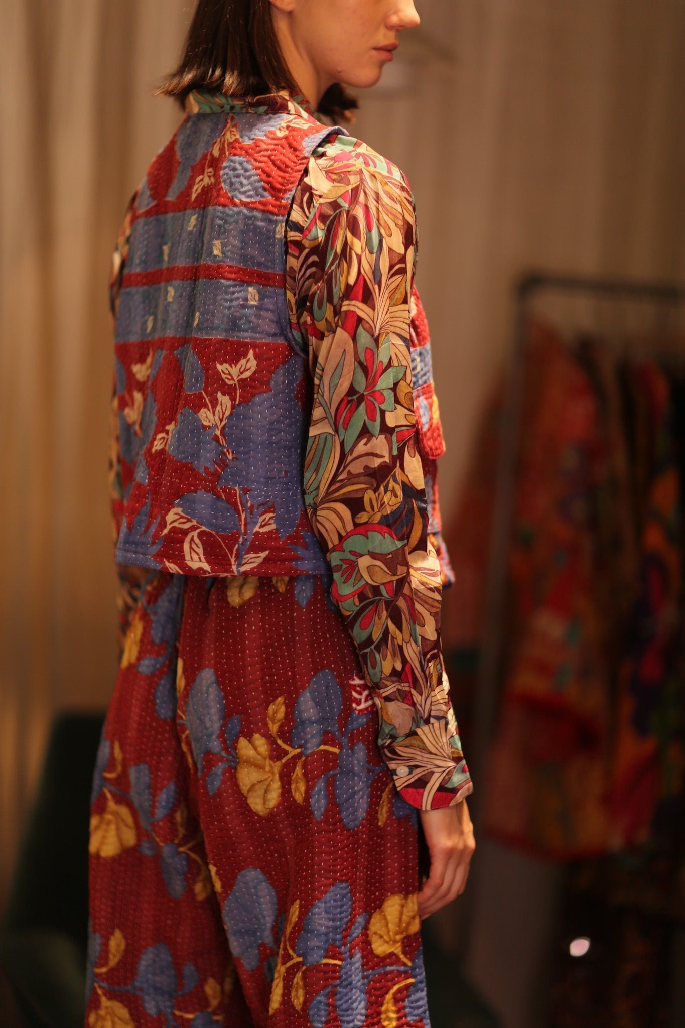 MARLENE KANTHA GILET VEST BERRIES - MOMO STUDIO BERLIN - Berlin Concept Store - sustainable & ethical fashion