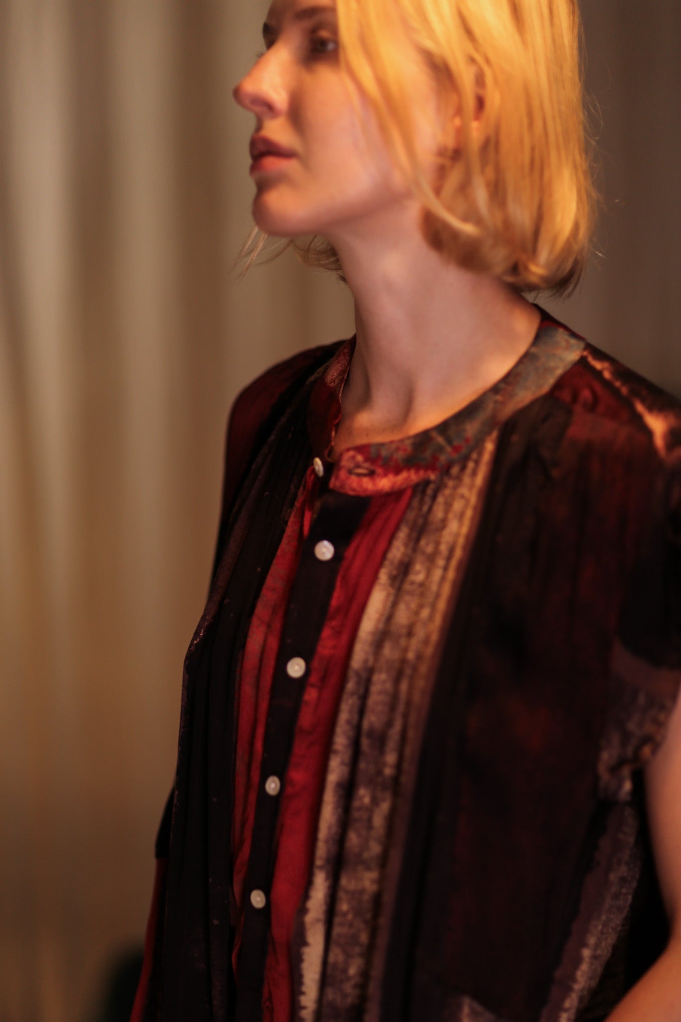 MARY SILK DRESS RED STRIPE - MOMO STUDIO BERLIN - Berlin Concept Store - sustainable & ethical fashion