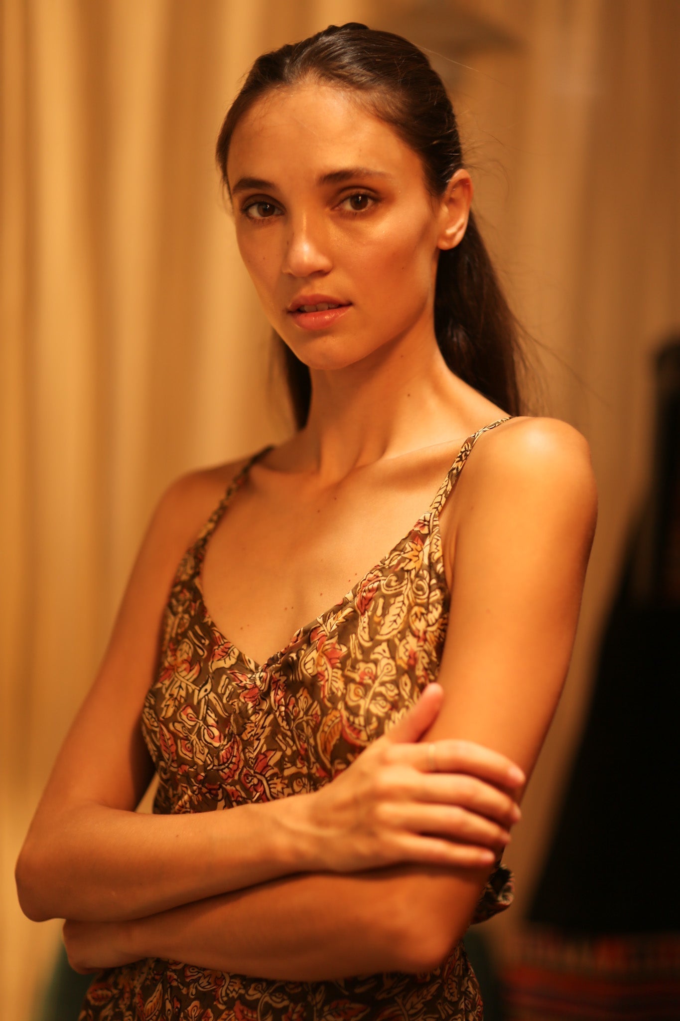 NEIS SILK JUMPSUIT CARNIVORE BROWN - MOMO STUDIO BERLIN - Berlin Concept Store - sustainable & ethical fashion