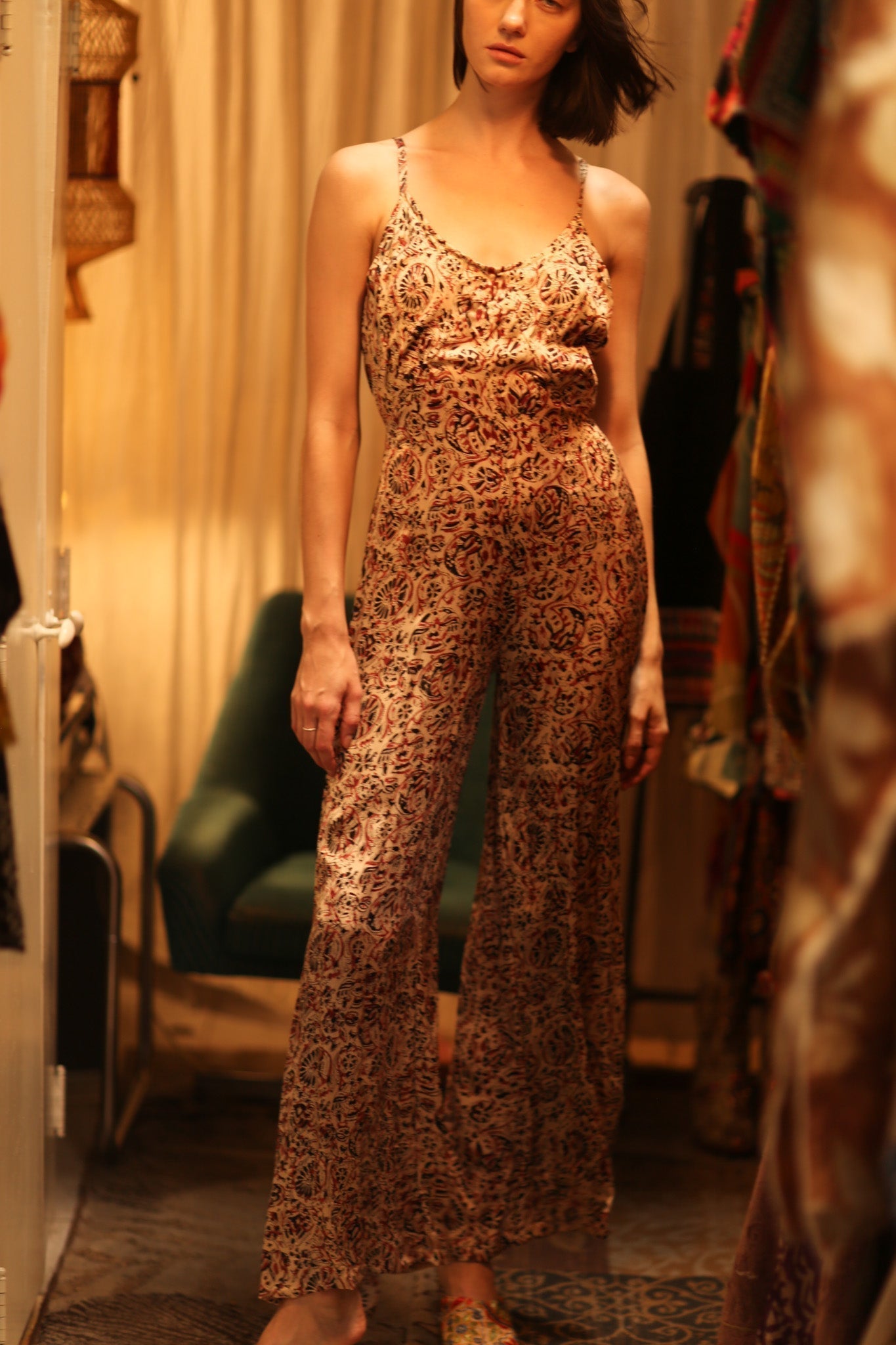 NEIS SILK JUMPSUIT CIRCUS RED - MOMO STUDIO BERLIN - Berlin Concept Store - sustainable & ethical fashion