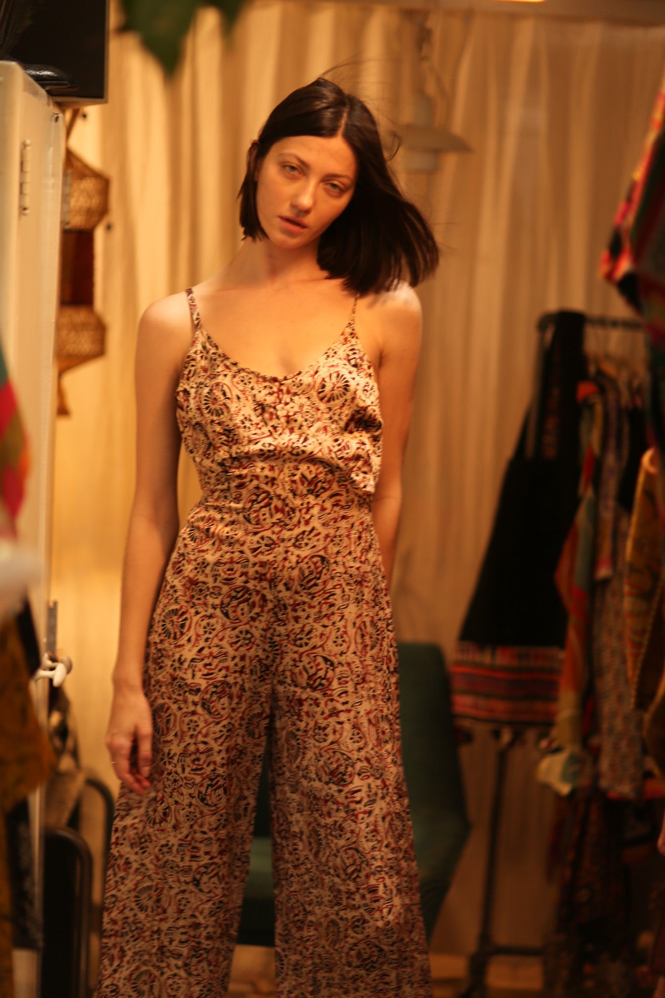 NEIS SILK JUMPSUIT CIRCUS RED - MOMO STUDIO BERLIN - Berlin Concept Store - sustainable & ethical fashion